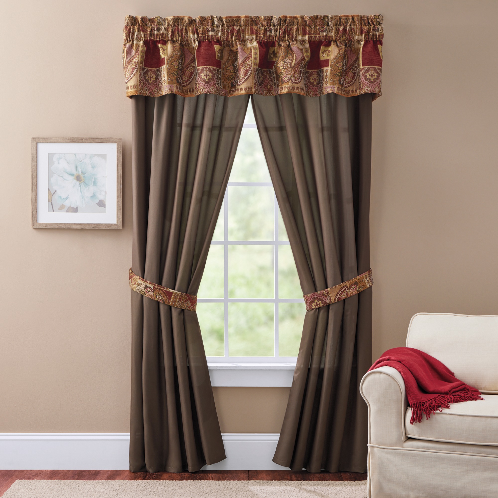 Angelina 10-Piece Comforter Set and Window Treatments