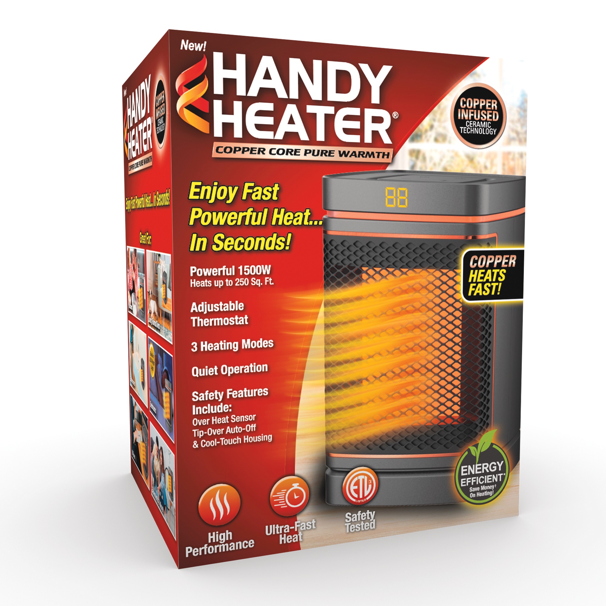 Handy Heater Copper-Core Pure Warmth