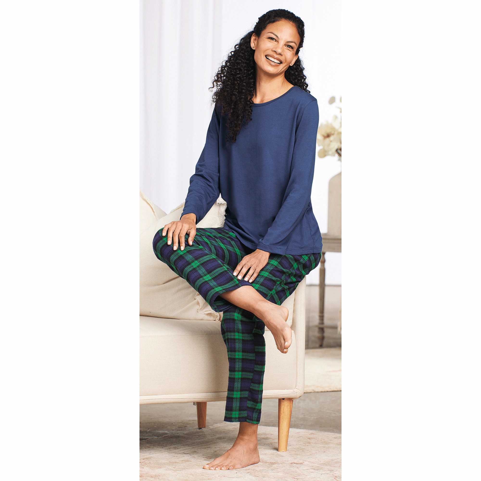 Women's Plaid Flannel PJ Set