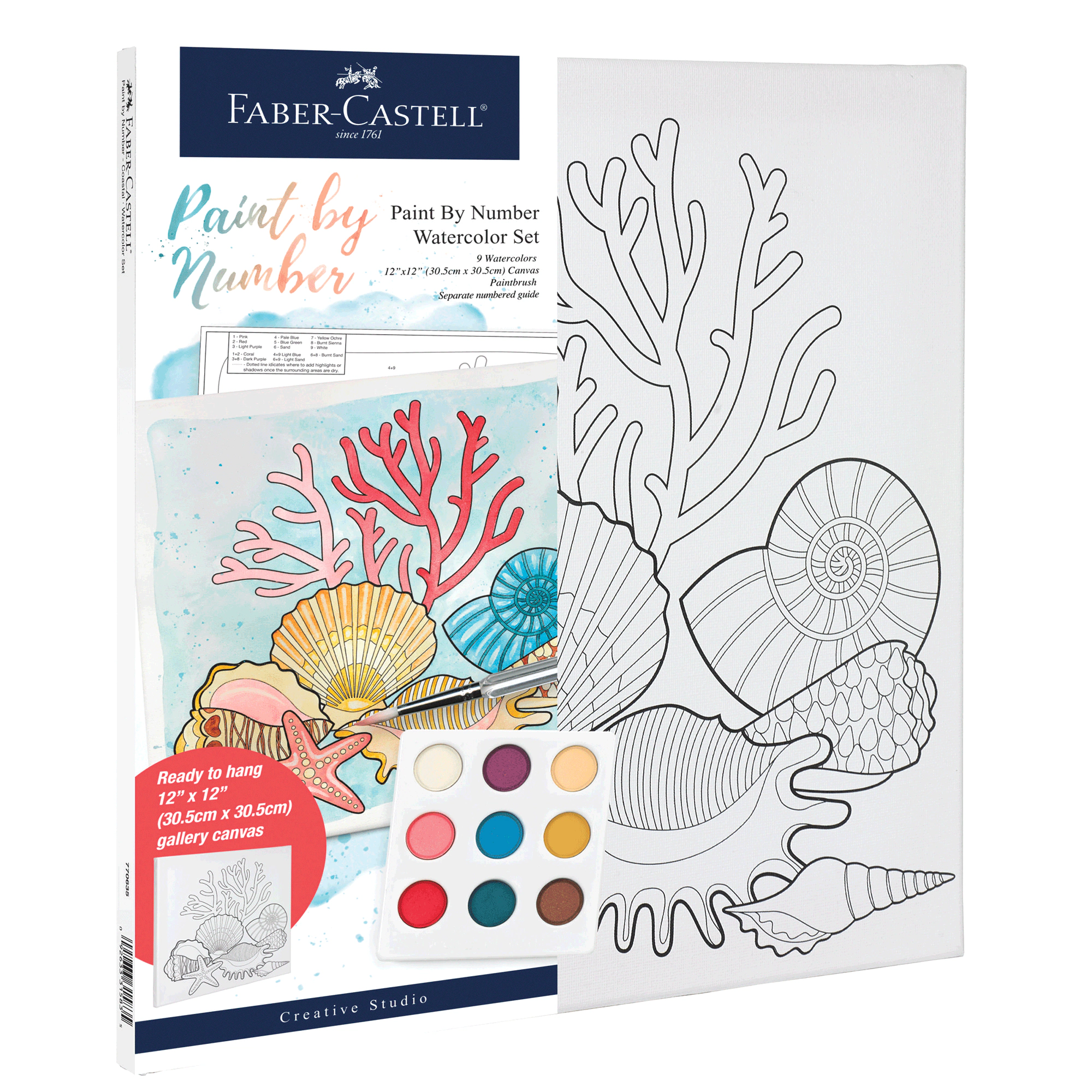 Faber-Castell Paint-by-Number Watercolor Set
