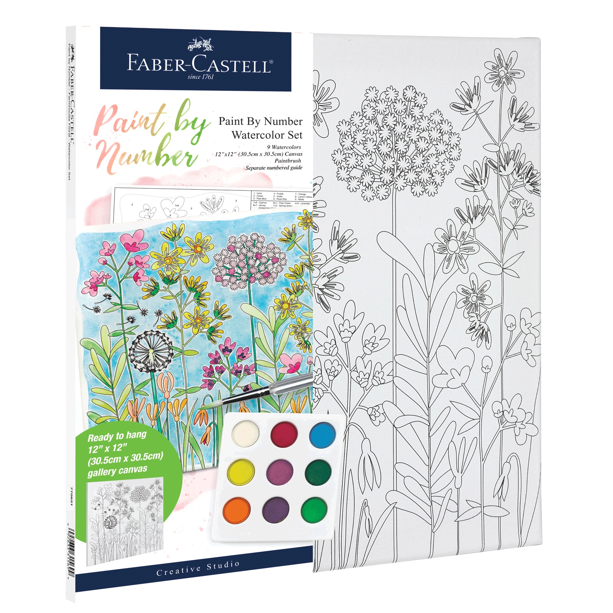 Faber-Castell Paint-by-Number Watercolor Set