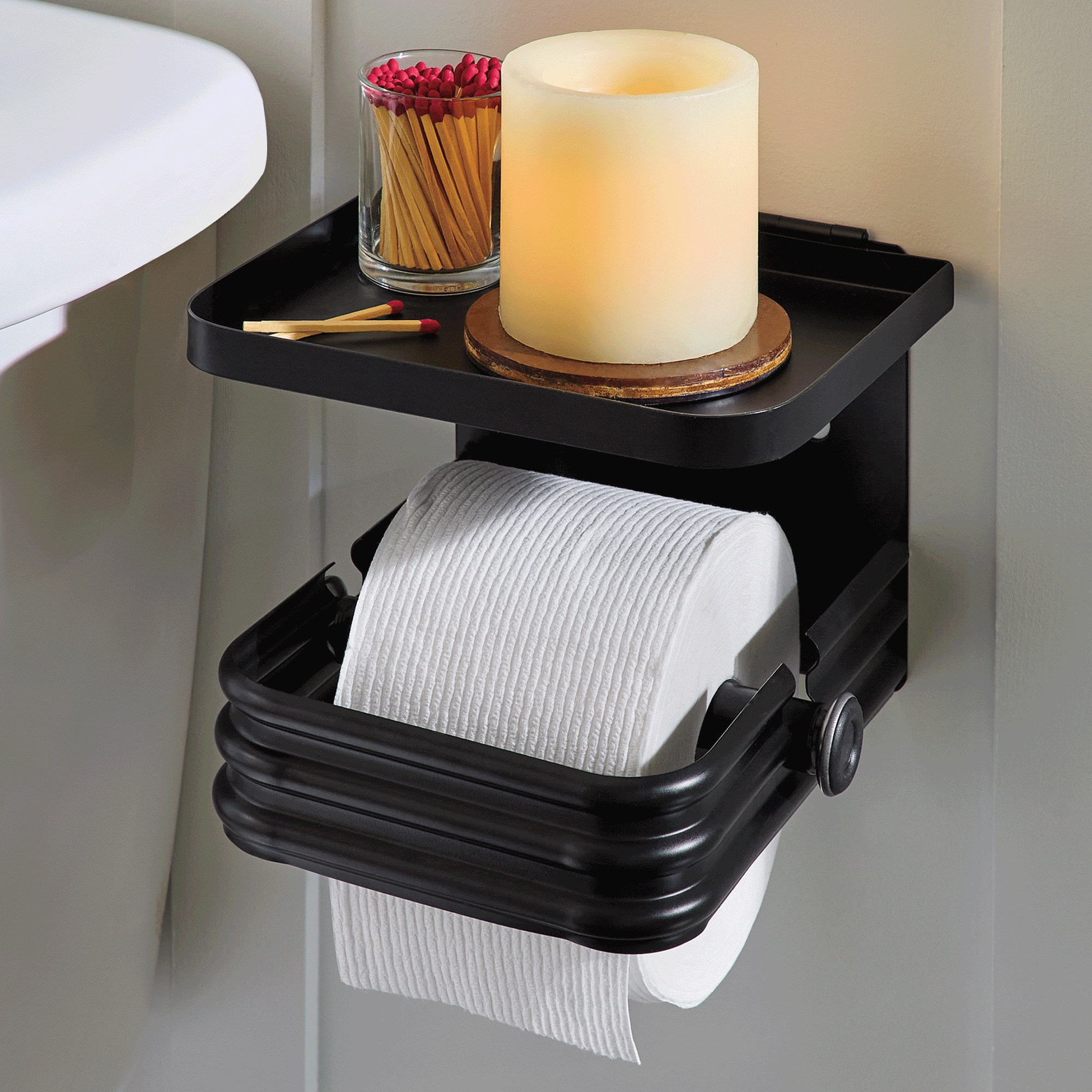 Ripple Metal Bathroom Storage