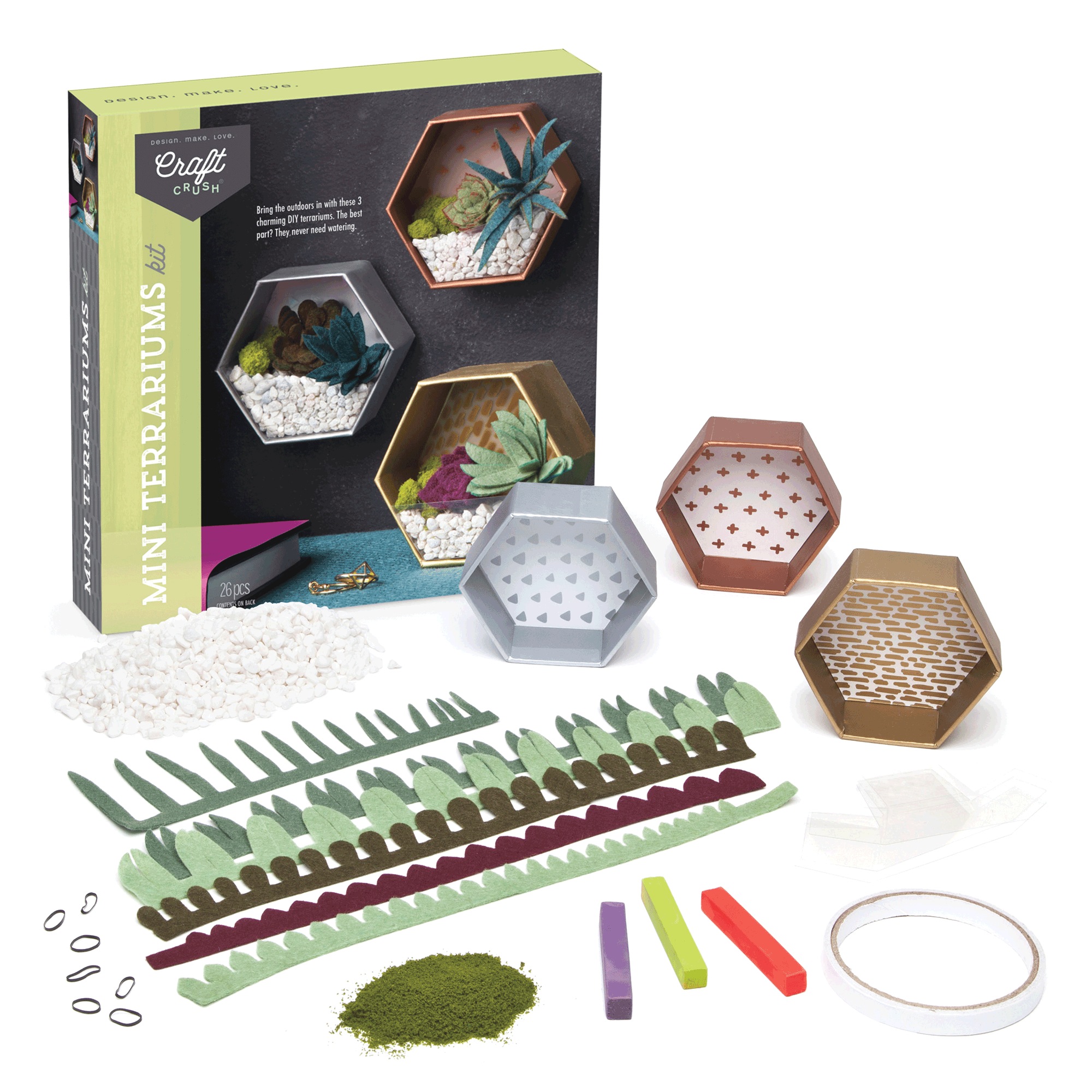 Craft Crush Mini Terrariums Kit