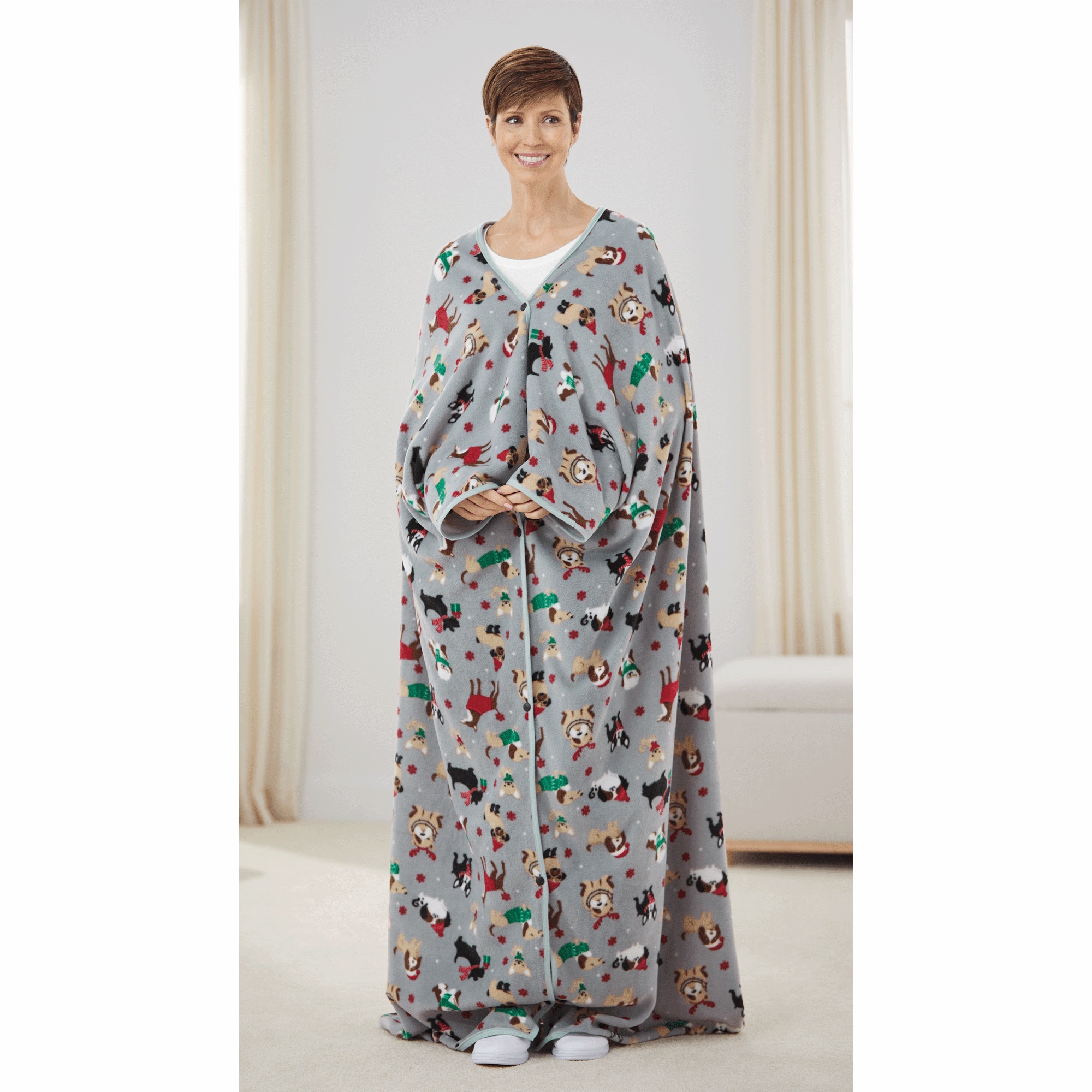 Polar Fleece Blanket Robe