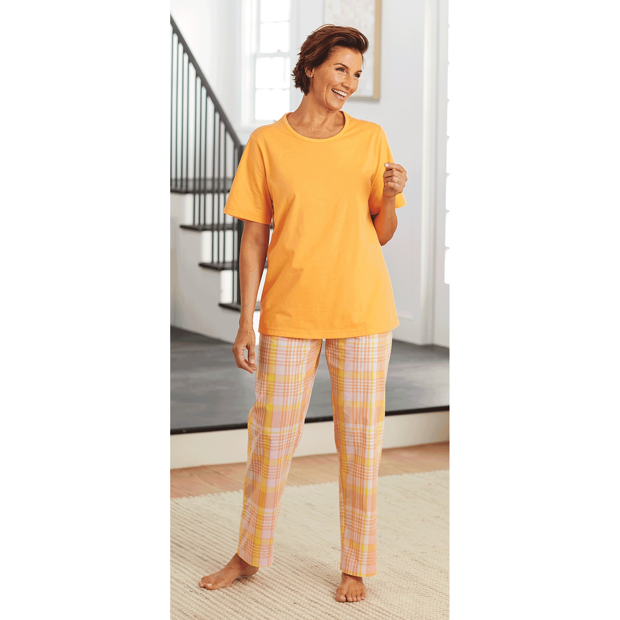 Solid/Plaid PJ Set 3 Solid/Plaid PJ Set