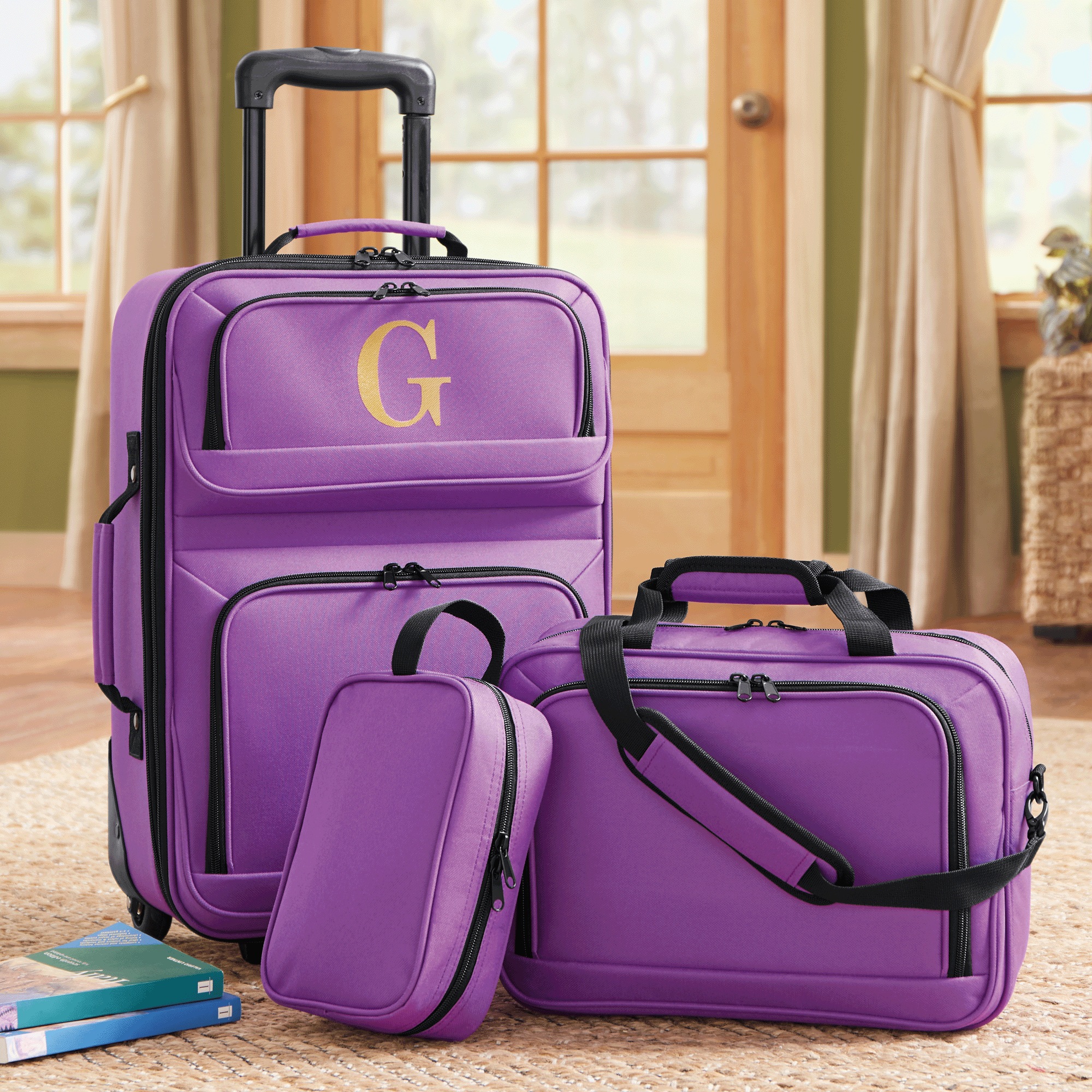 Montgomery Ward Personalized 3-Piece Soft-Sided Carry-On Set