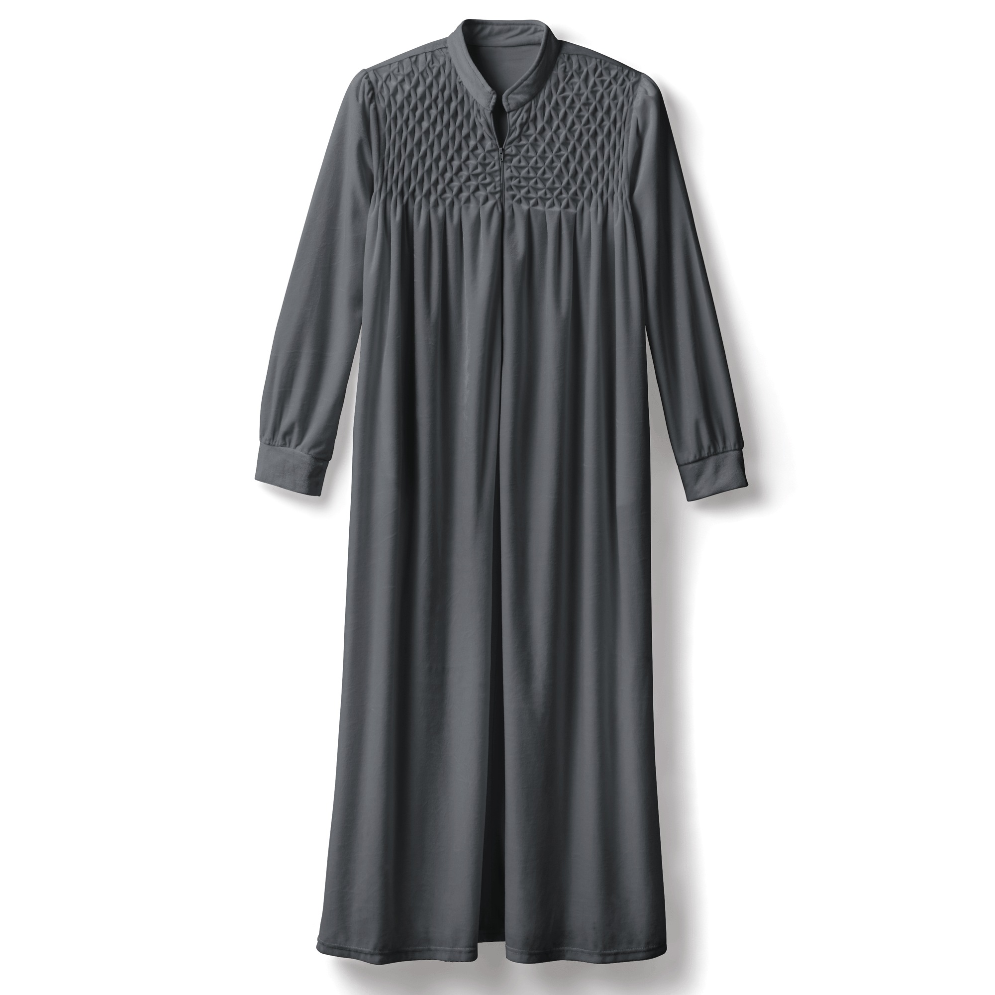 Zip Front Velour Robe 8 Zip Front Velour Robe