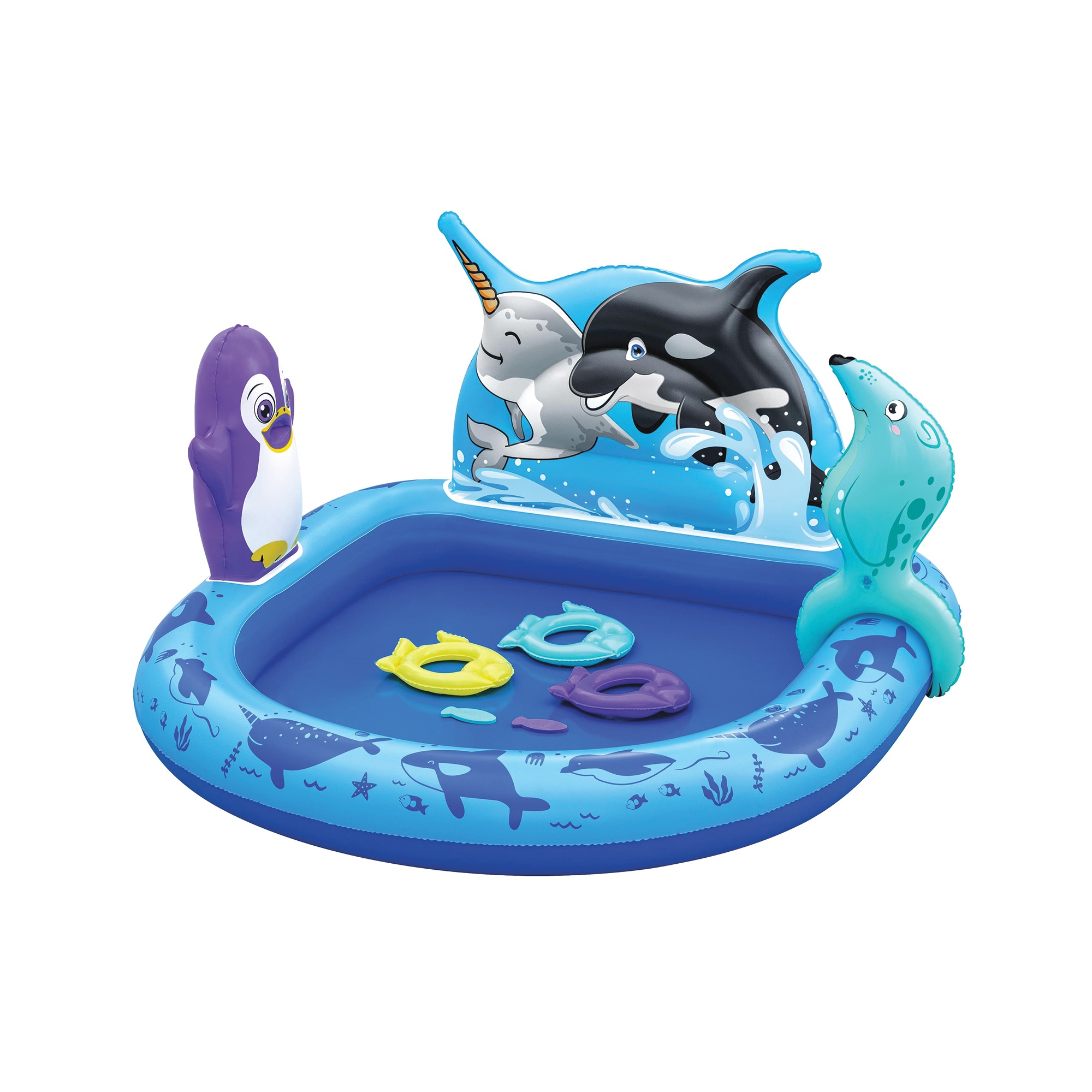 Bestway H2OGO! Polar Pals Kids Inflatable Water Play Center 1 Bestway H2OGO! Polar Pals Kids Inflatable Water Play Center