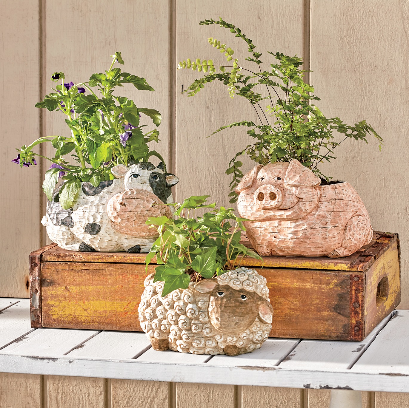Farm Animal Planter