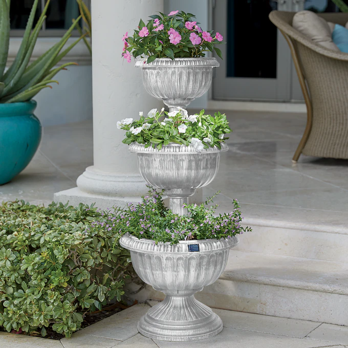 Solar Tiered Planter