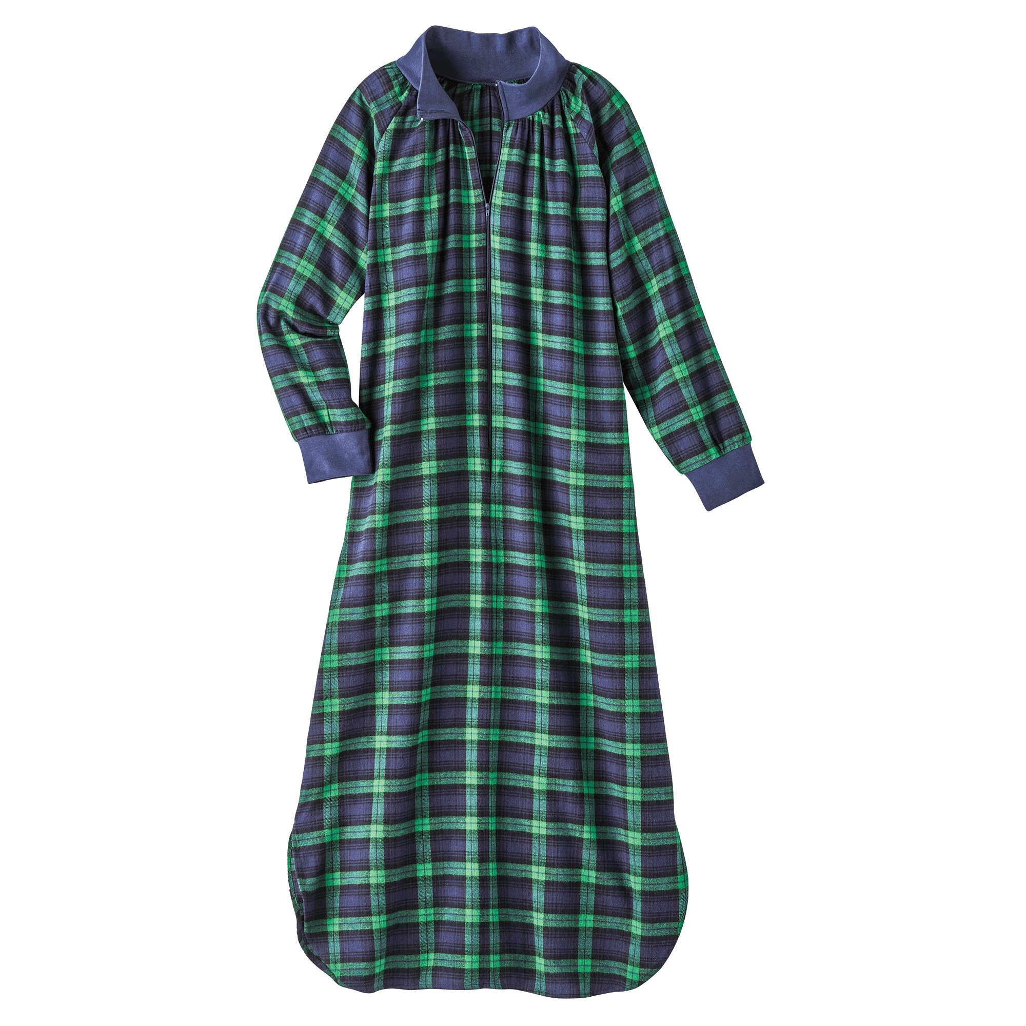 Flannel Zip-Front Lounger