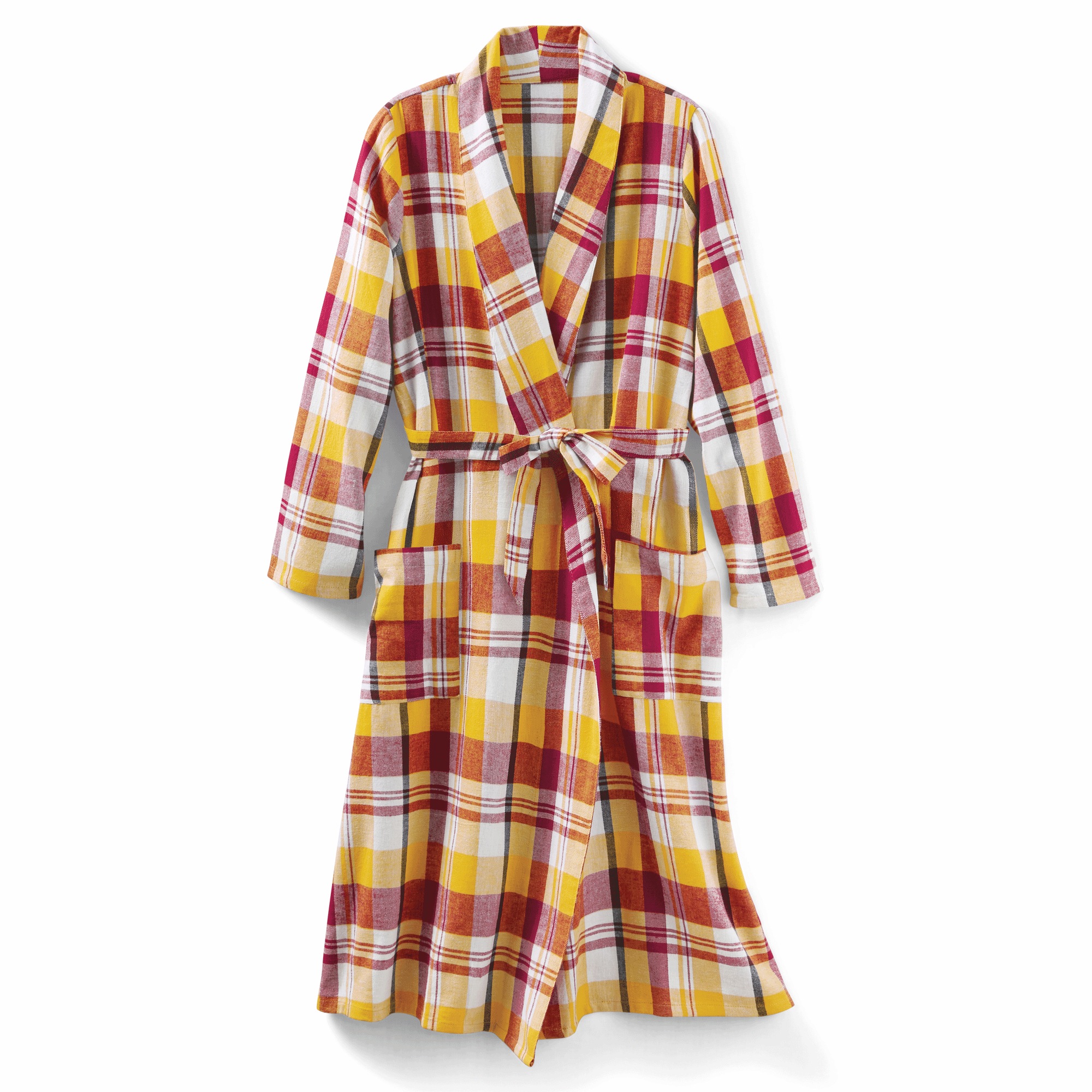 Women's Flannel Wrap Robe 4 Women's Flannel Wrap Robe