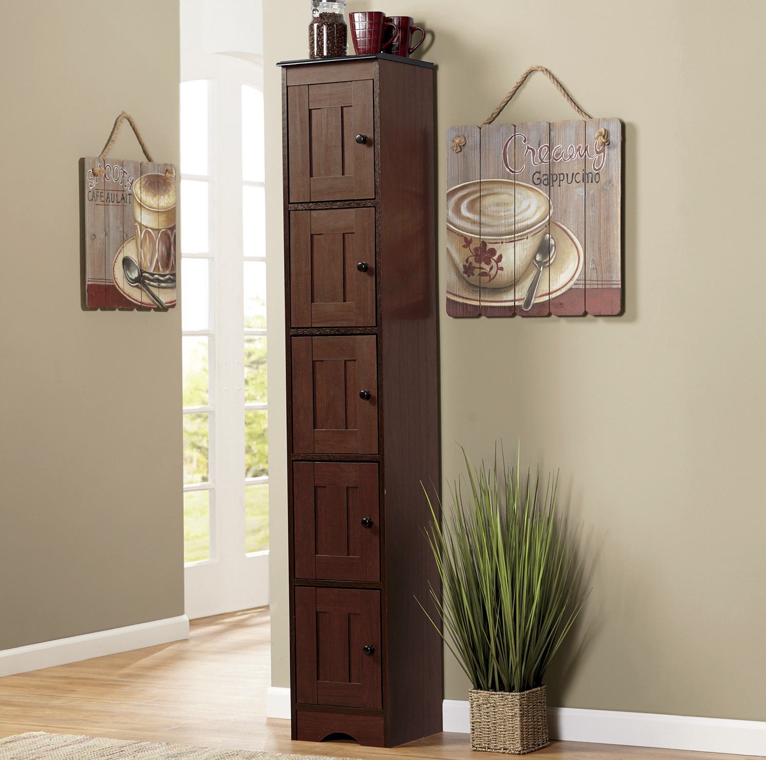 Katie Tall Cabinet with 5 Doors