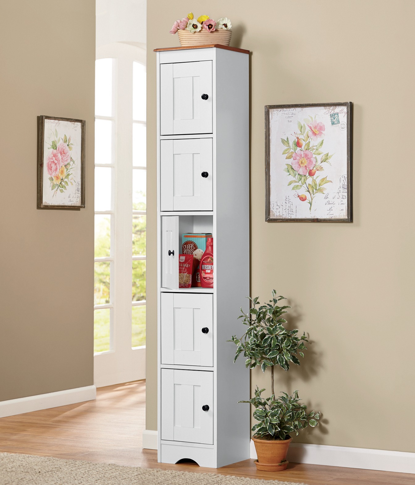 Katie Tall Cabinet with 5 Doors