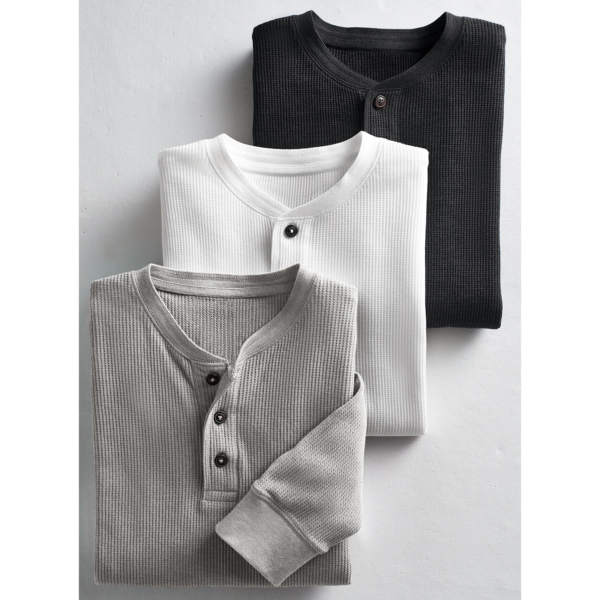 3-Pack Thermal Henleys