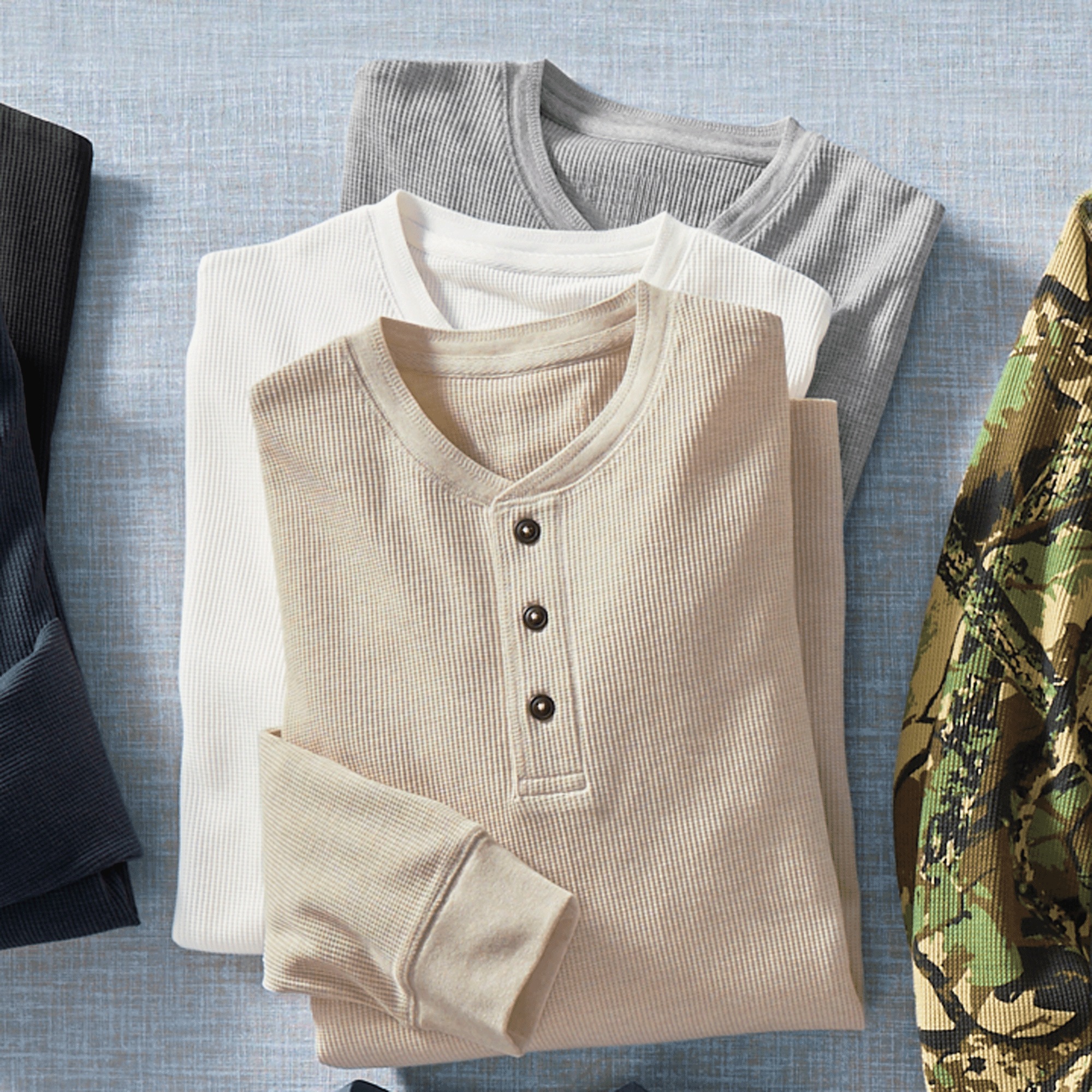 3-Pack Thermal Henleys