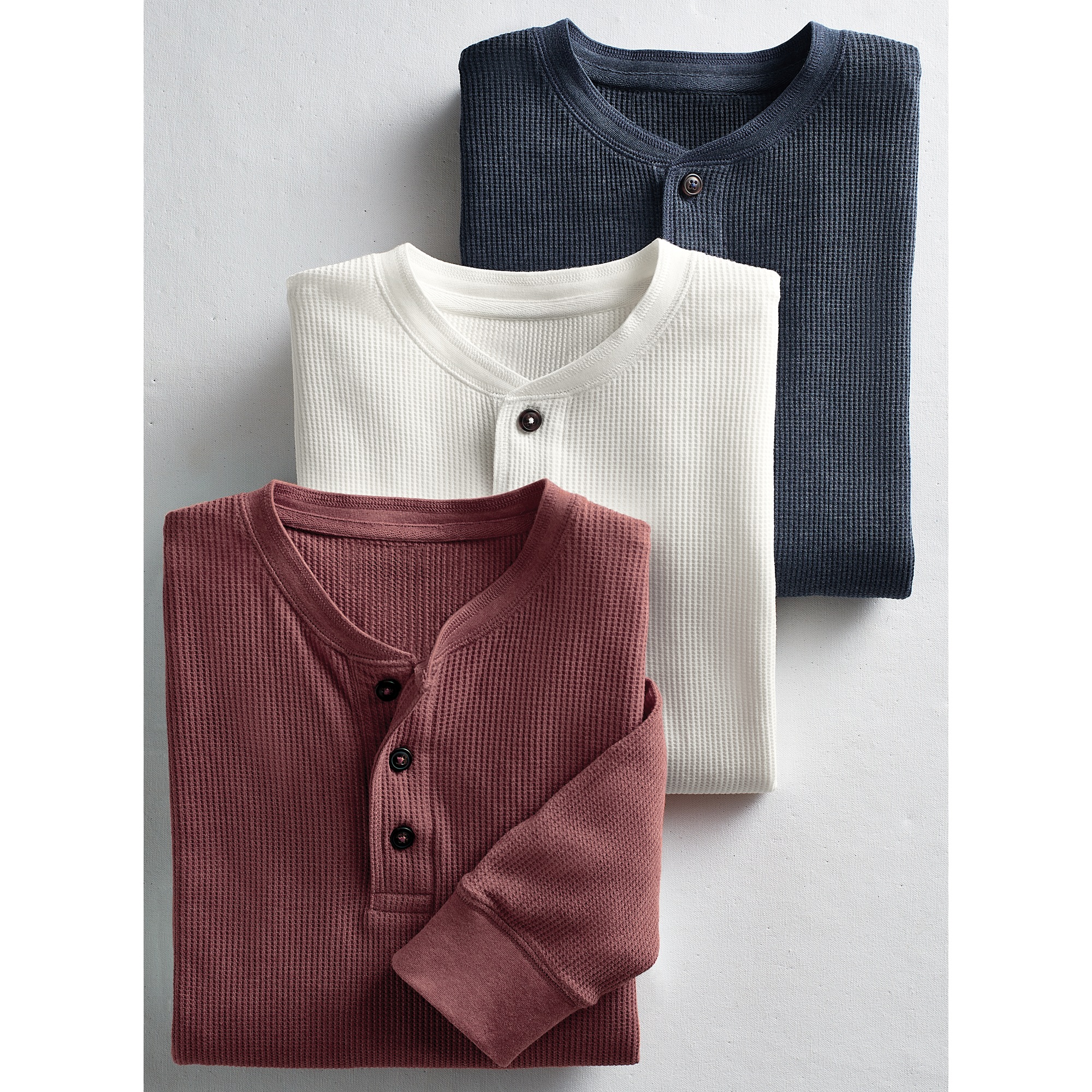 3-Pack Thermal Henleys