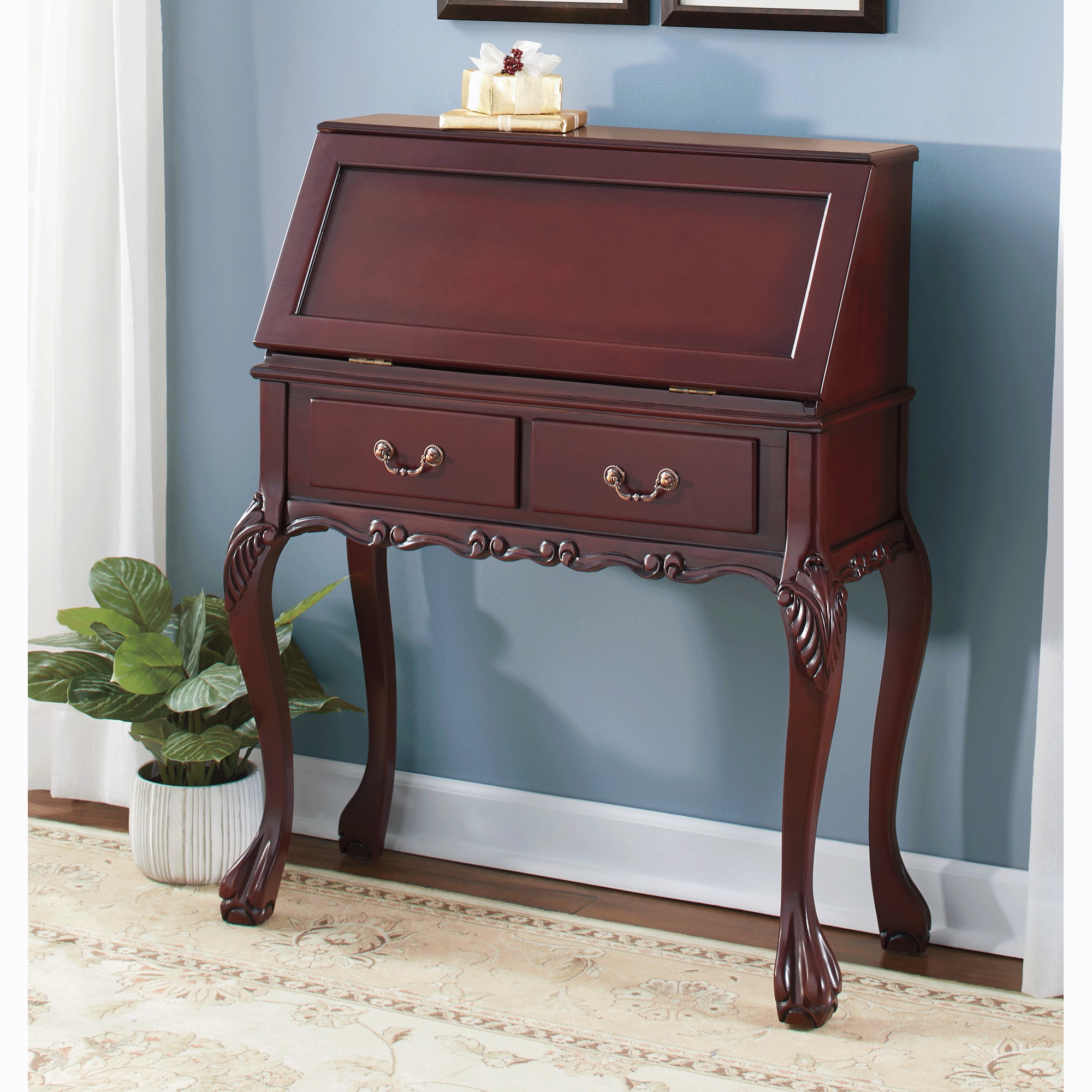 Brittania Carved Desk 1 Brittania Carved Desk