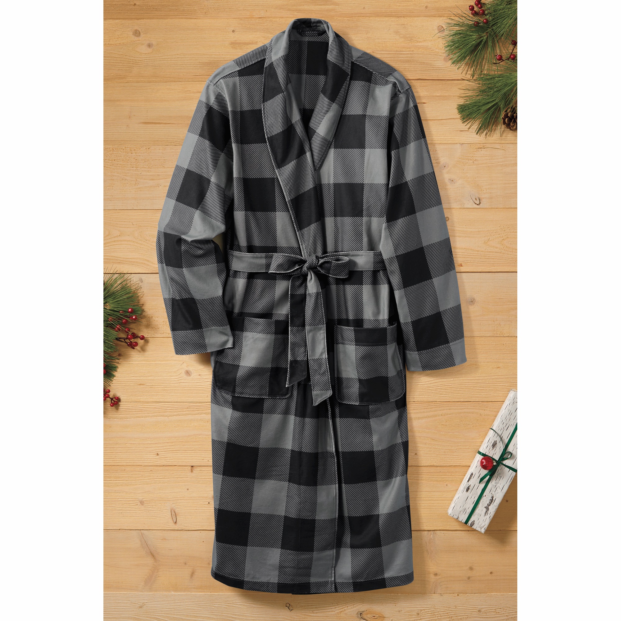 Personalized Mens Fleece Robe