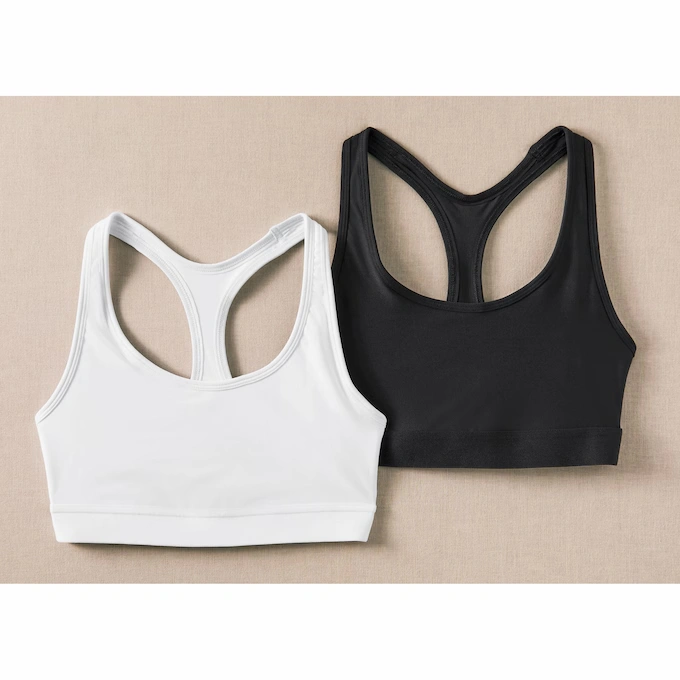 Hanes Racerback Sports Bra with Compression 1 Hanes Racerback Sports Bra with Compression