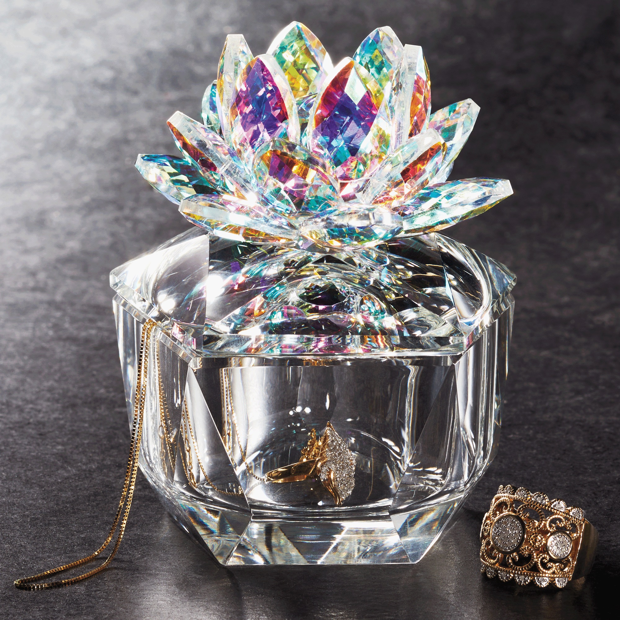Crystal Glam Trinket Box