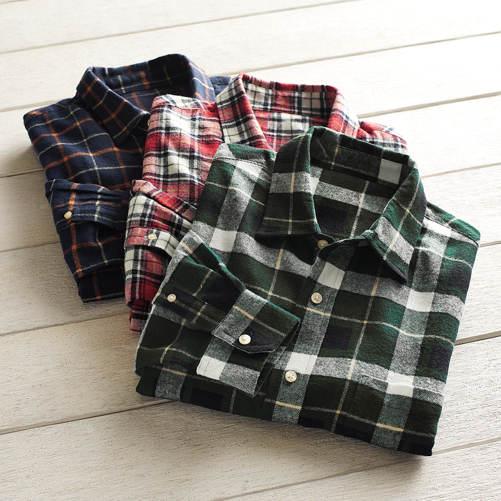 3-Pack Flannel Shirts 3 3-Pack Flannel Shirts