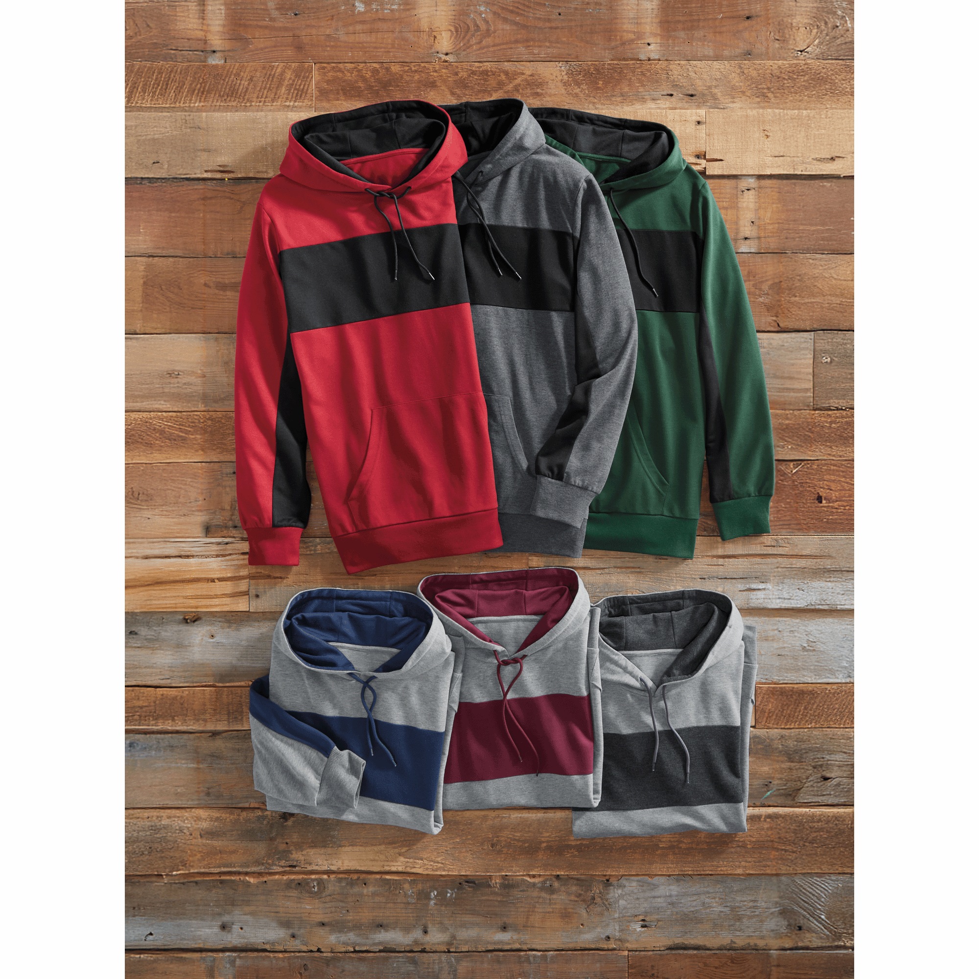 3-Pack Striped Hoodies