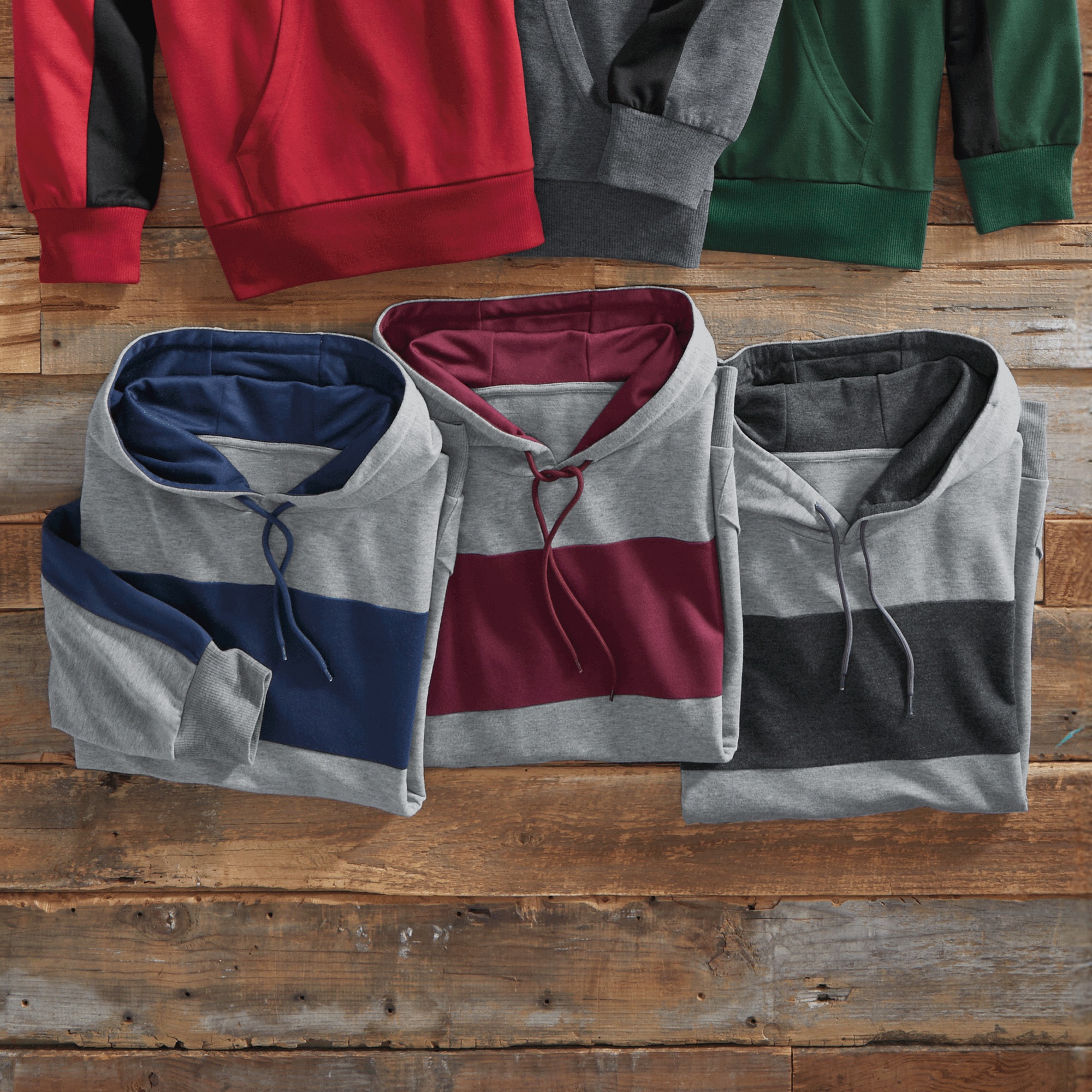 3-Pack Striped Hoodies 3 3-Pack Striped Hoodies