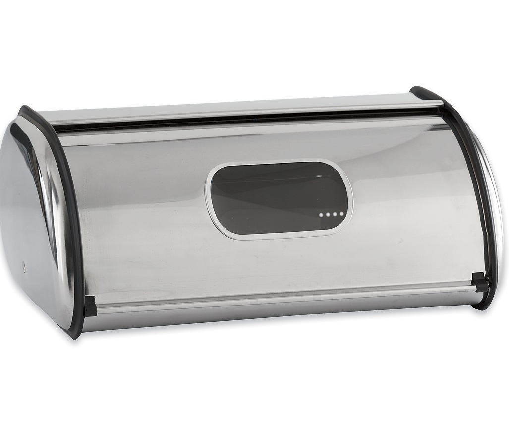 Ventilated Countertop Metal Breadbox with Window 9 Ventilated Countertop Metal Breadbox with Window