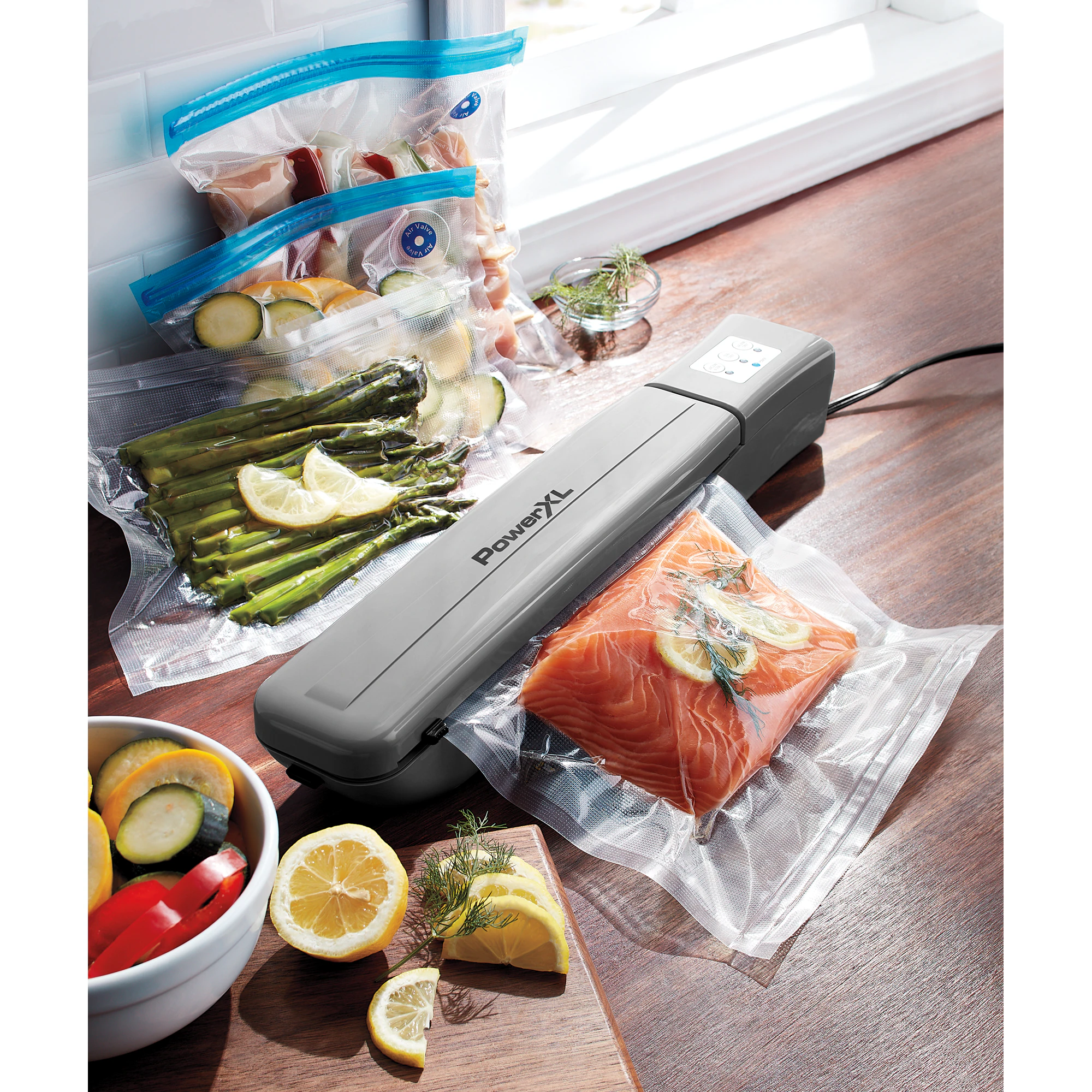 PowerXL Duo Nutri Sealer, Black + Decker Bags and Rolls, Bag Value Set, and Nesco Bags and Rolls