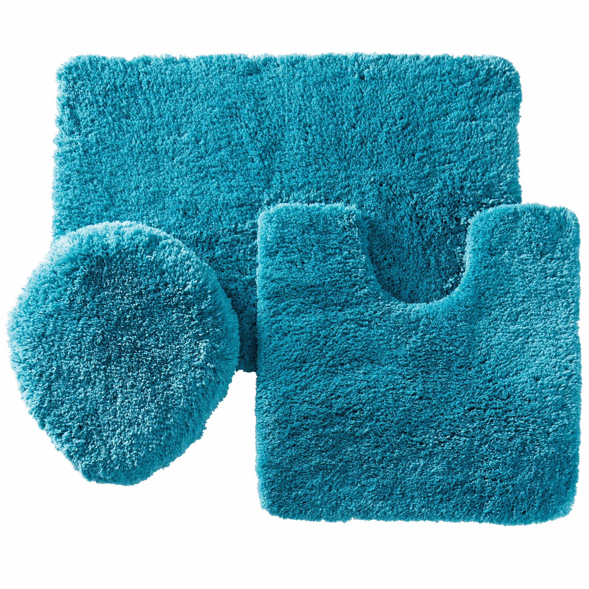 Color Connection 3-Piece Shag Bath Mat Set