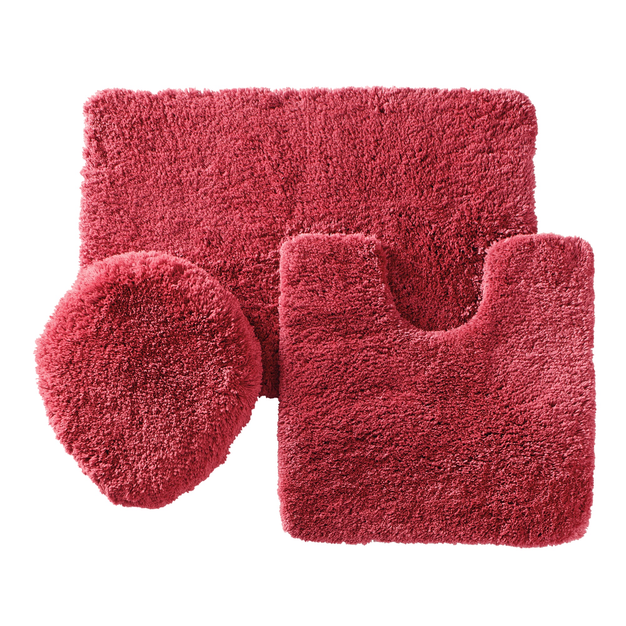 Color Connection 3-Piece Shag Bath Mat Set