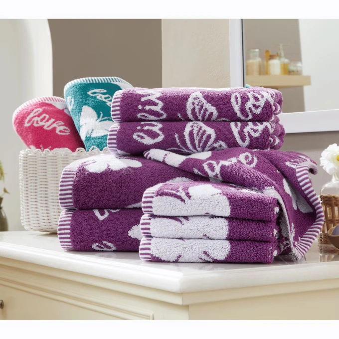 Color Connection 8-Piece Butterfly Towel Set