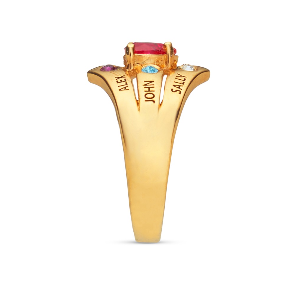 Mom & Family Birthstones Ring 2 Mom & Family Birthstones Ring
