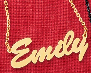 Personalized Colored Stainless Steel Name Jewelry