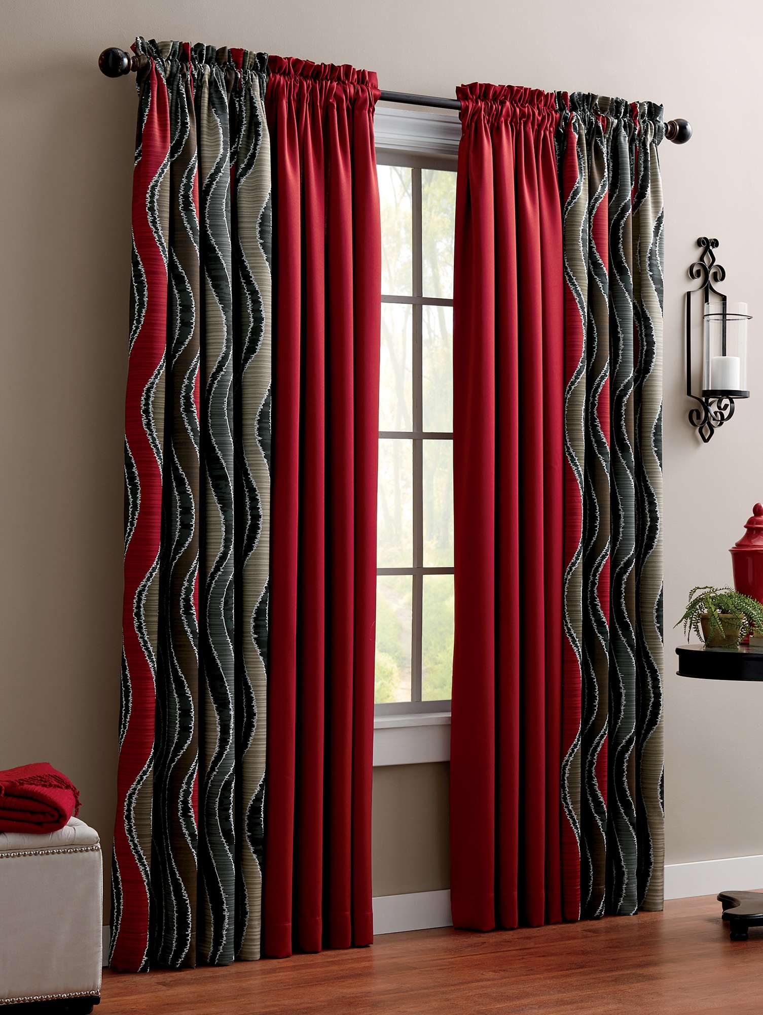 Wave Room-Darkening Panels and Madison Room-Darkening Window Collection