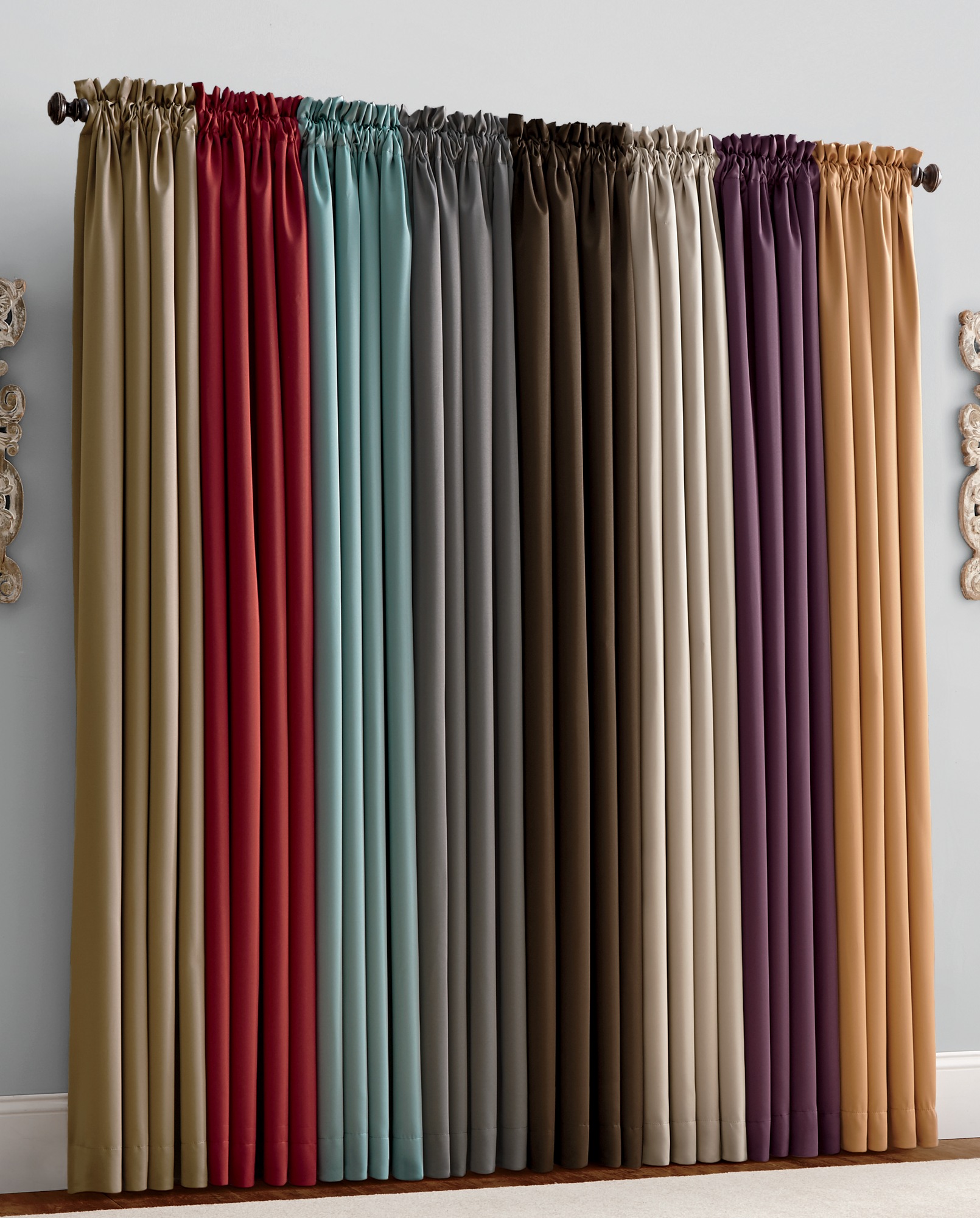 Wave Room-Darkening Panels and Madison Room-Darkening Window Collection