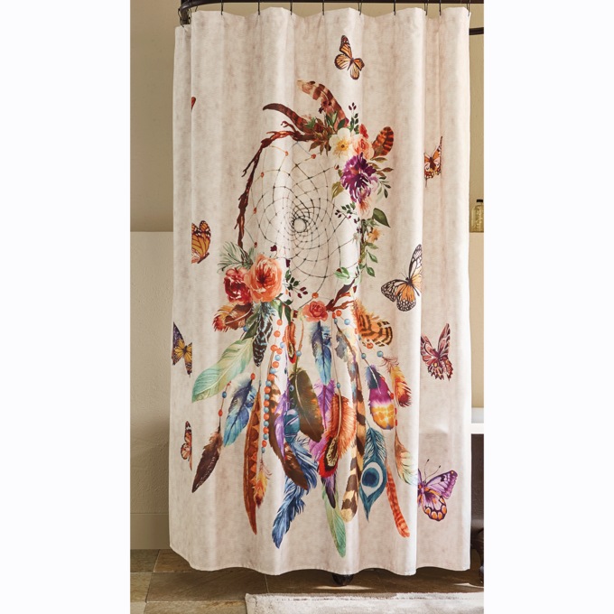 Dreamcatcher Butterfly Shower Curtain