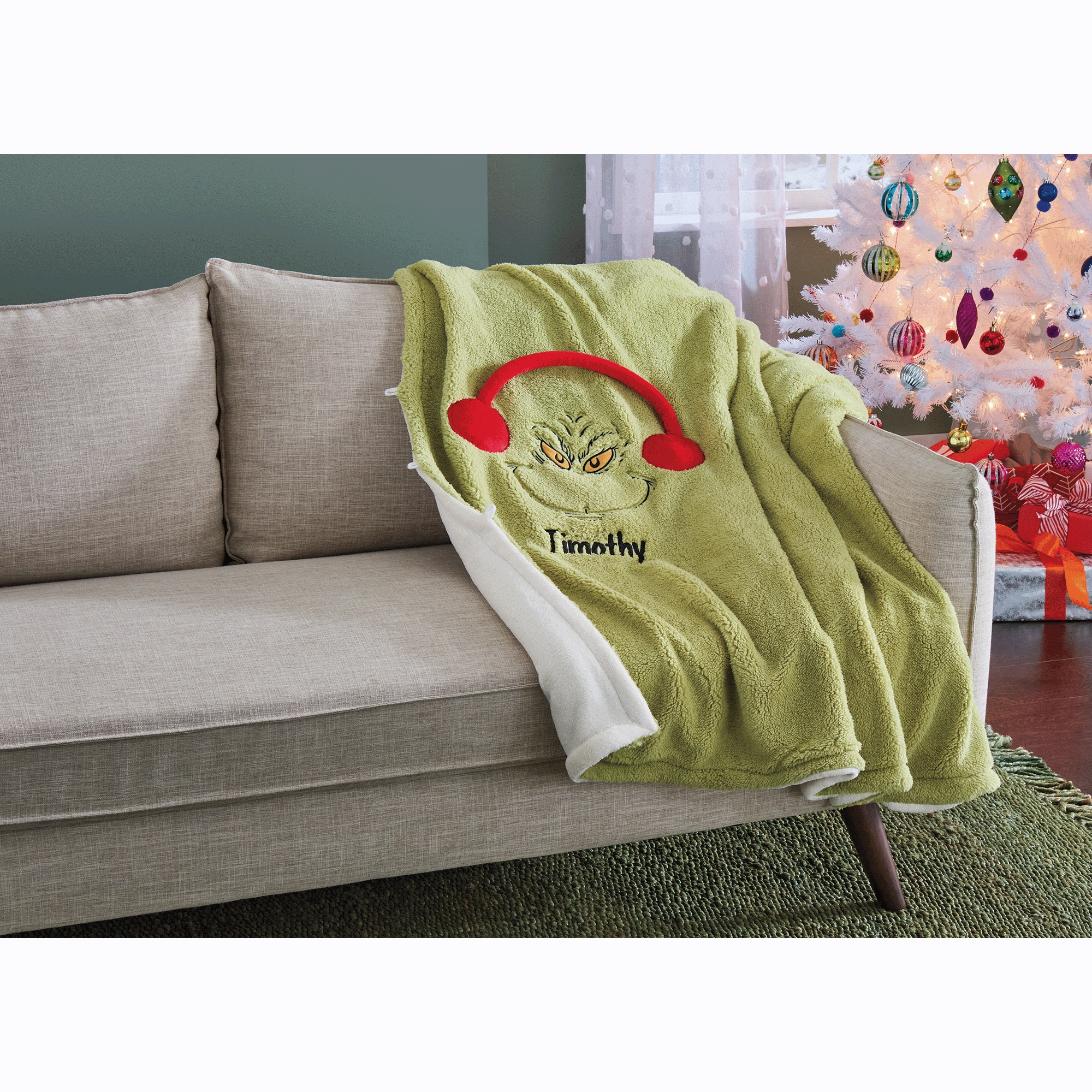 Grinch Throw
