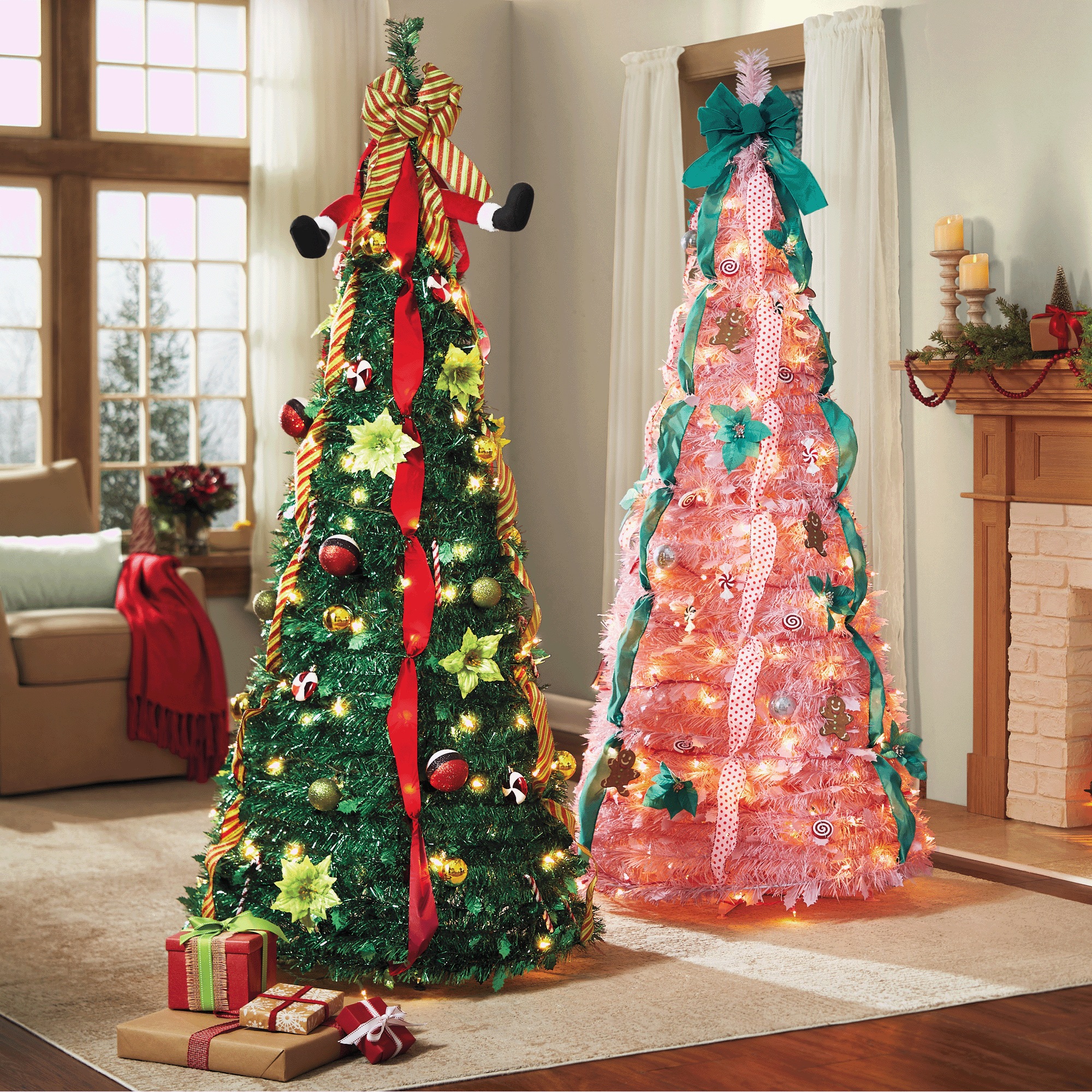 Lit Holiday Pop-Up Tree 1 Lit Holiday Pop-Up Tree