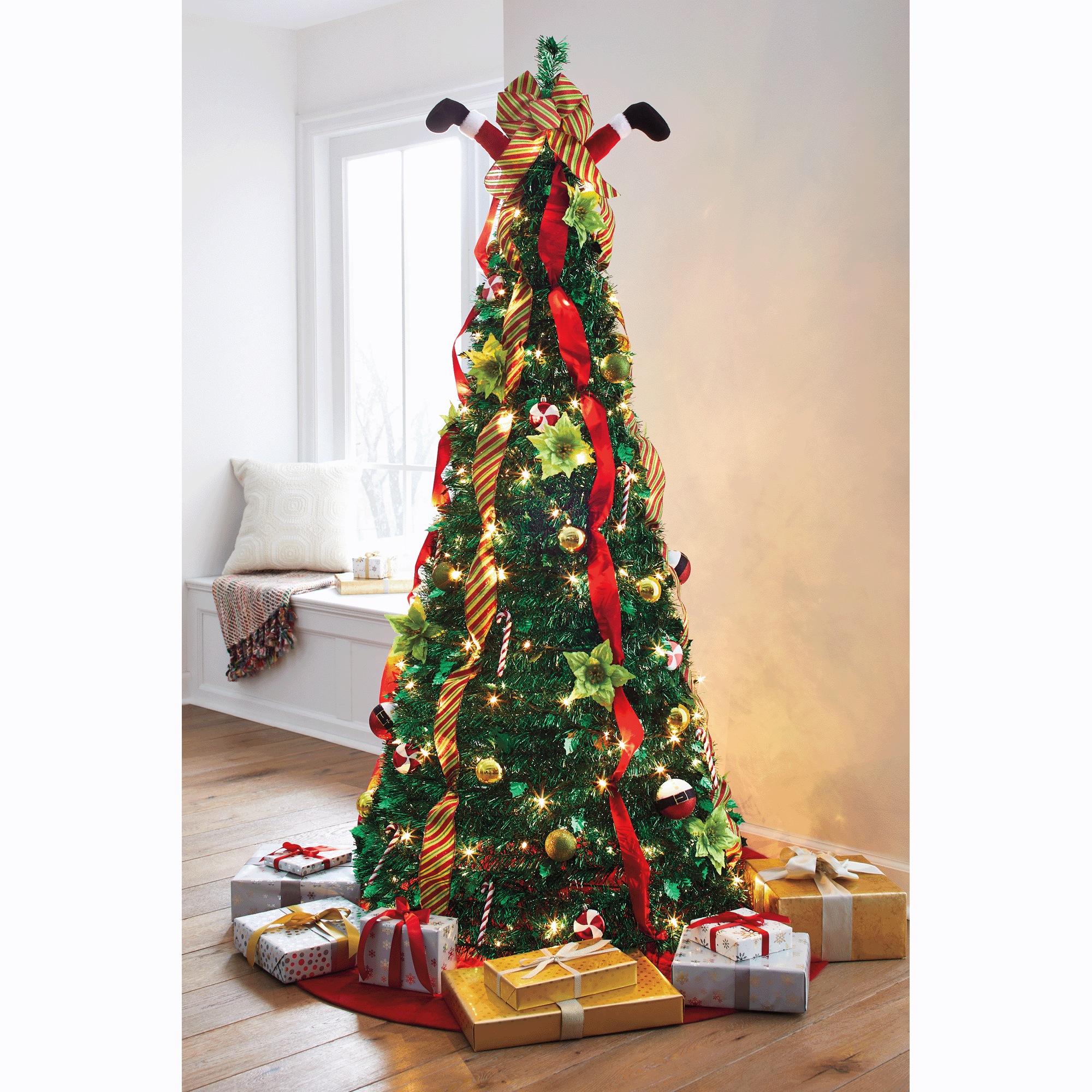 Lit Holiday Pop-Up Tree 2 Lit Holiday Pop-Up Tree