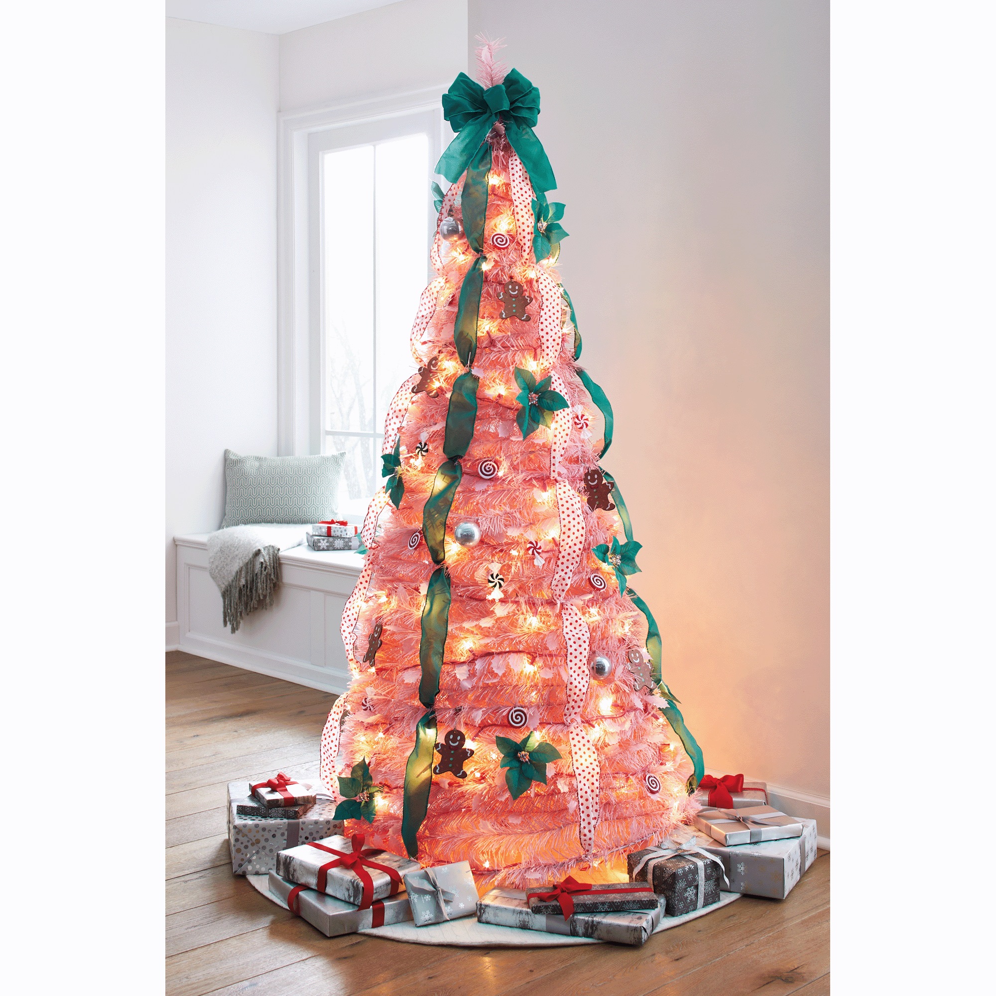Lit Holiday Pop-Up Tree 3 Lit Holiday Pop-Up Tree