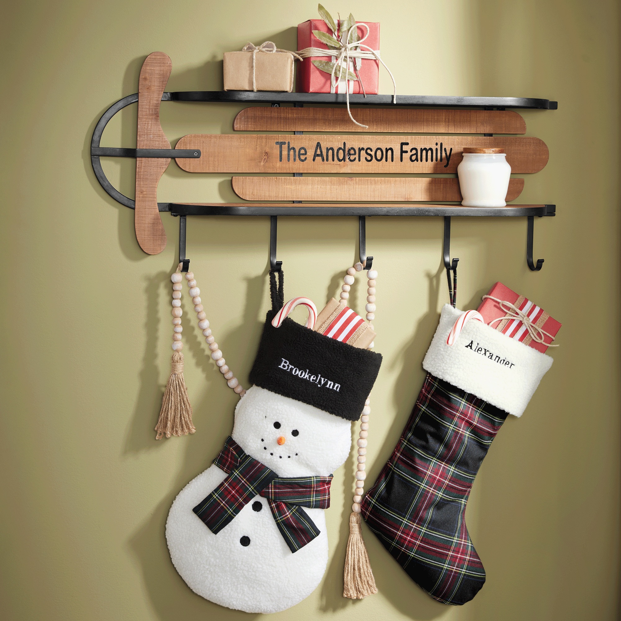 Sherpa Snowman Stocking
