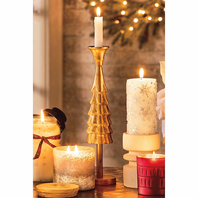 Tall Christmas Tree Candleholder