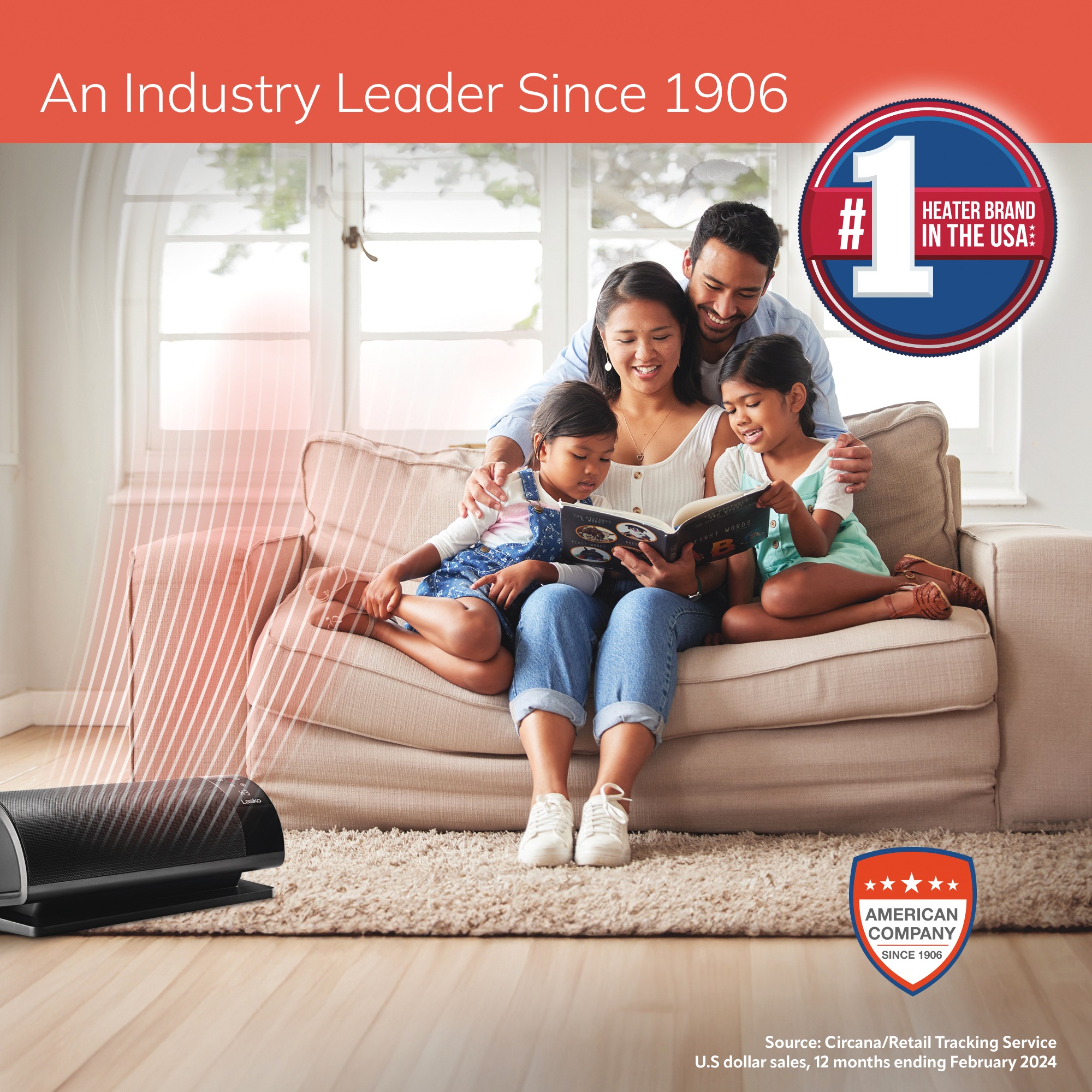 Lasko Low-Profile Baseboard Heater with Remote