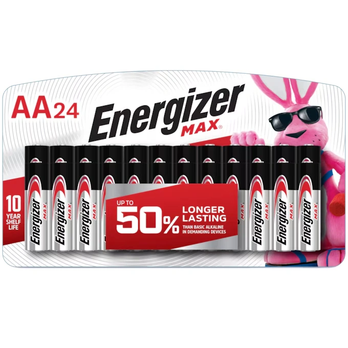 Energizer MAX 24-Pack AA Household Batteries