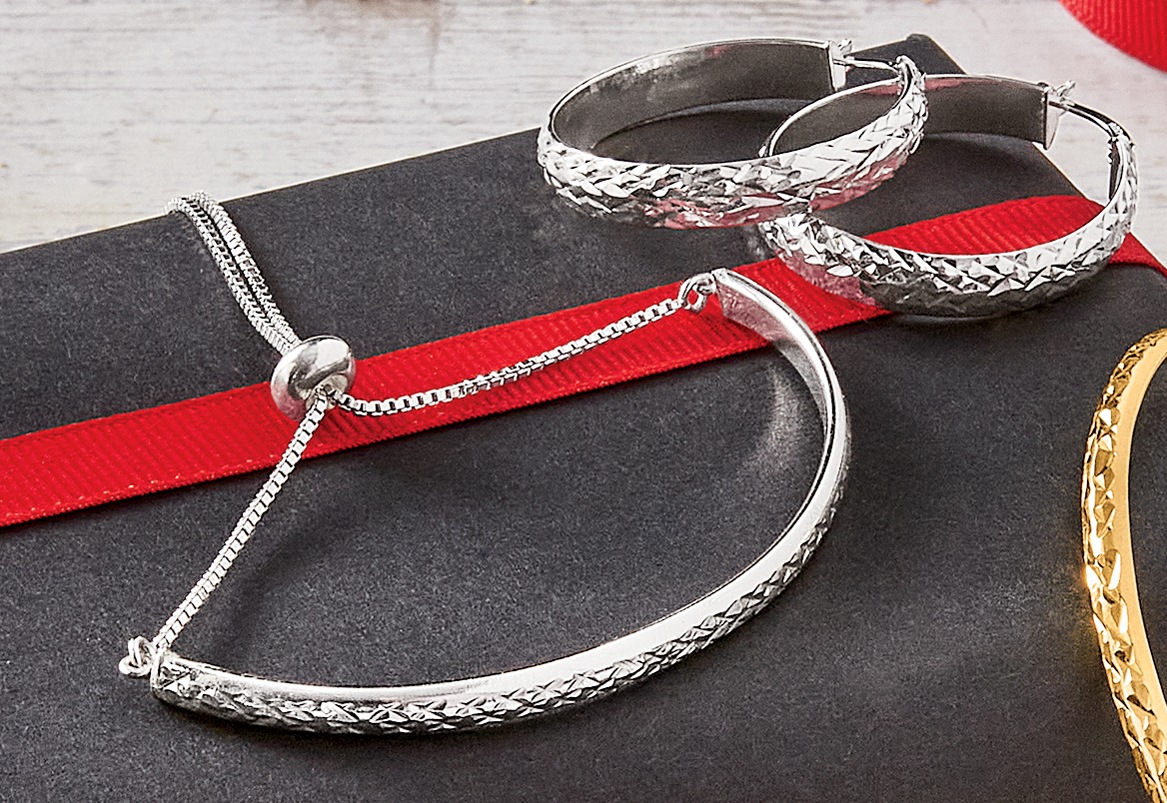 Hoop and Bracelet Set