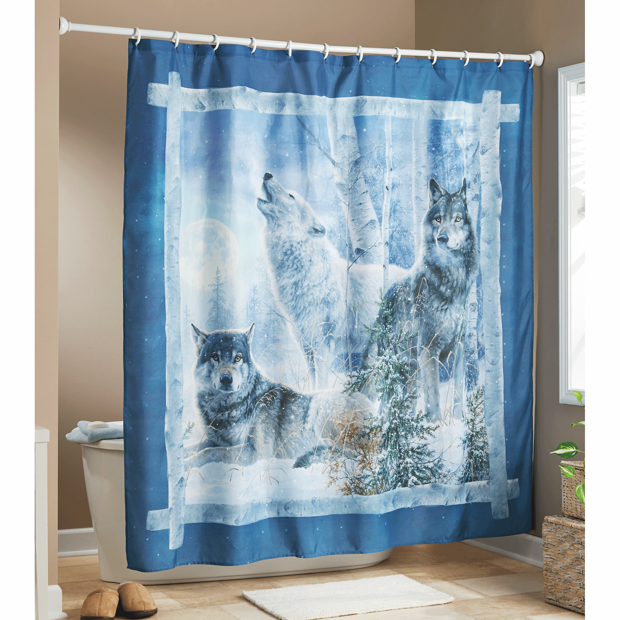 Winter Wolves Comforter Set and Shower Curtain