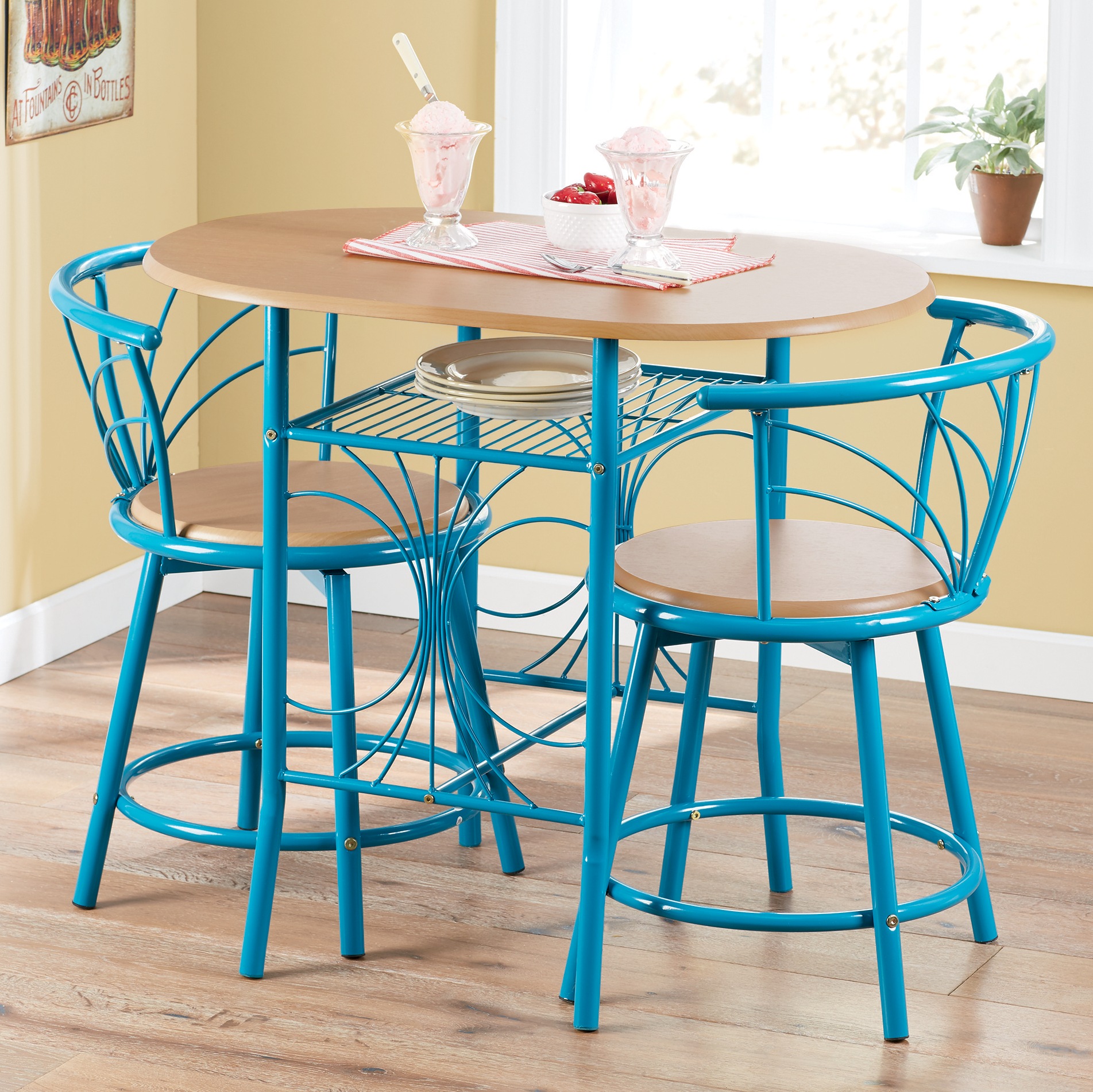 3-Piece Colorful Bistro Dining Set