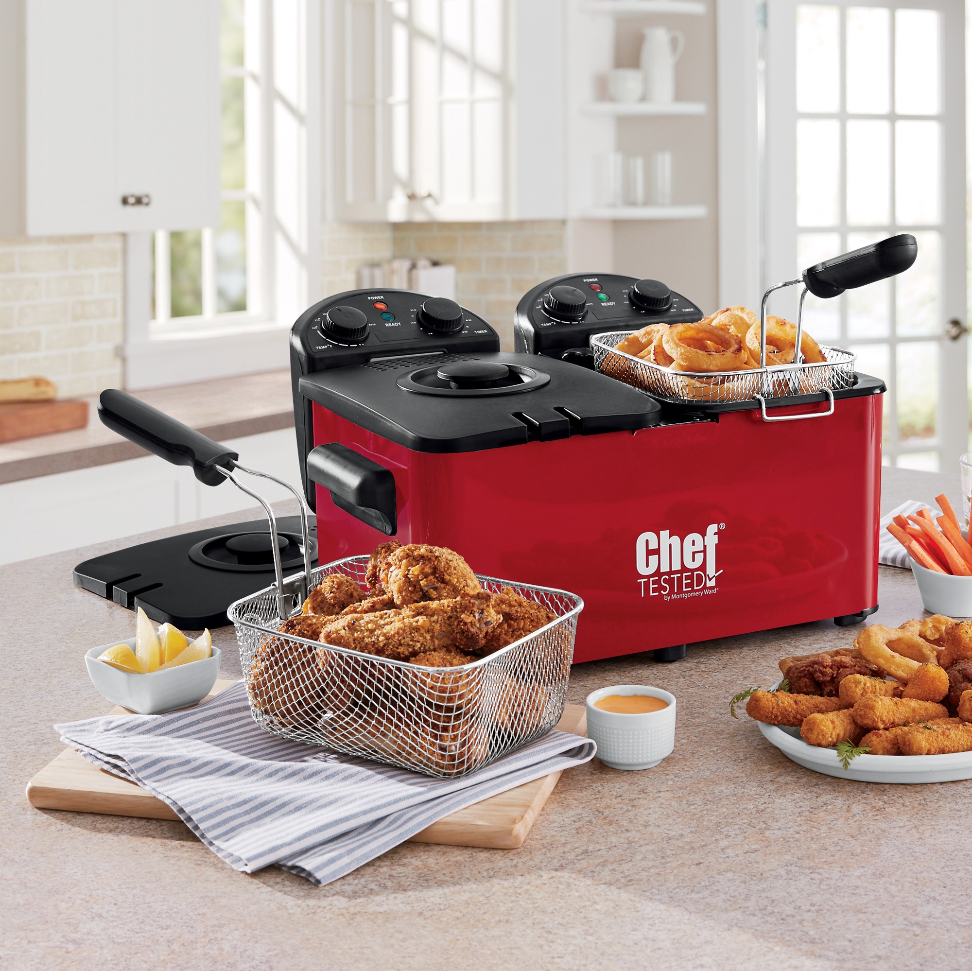 Chef Tested Double Tank Deep Fryer by Wards 3 Chef Tested Double Tank Deep Fryer by Wards